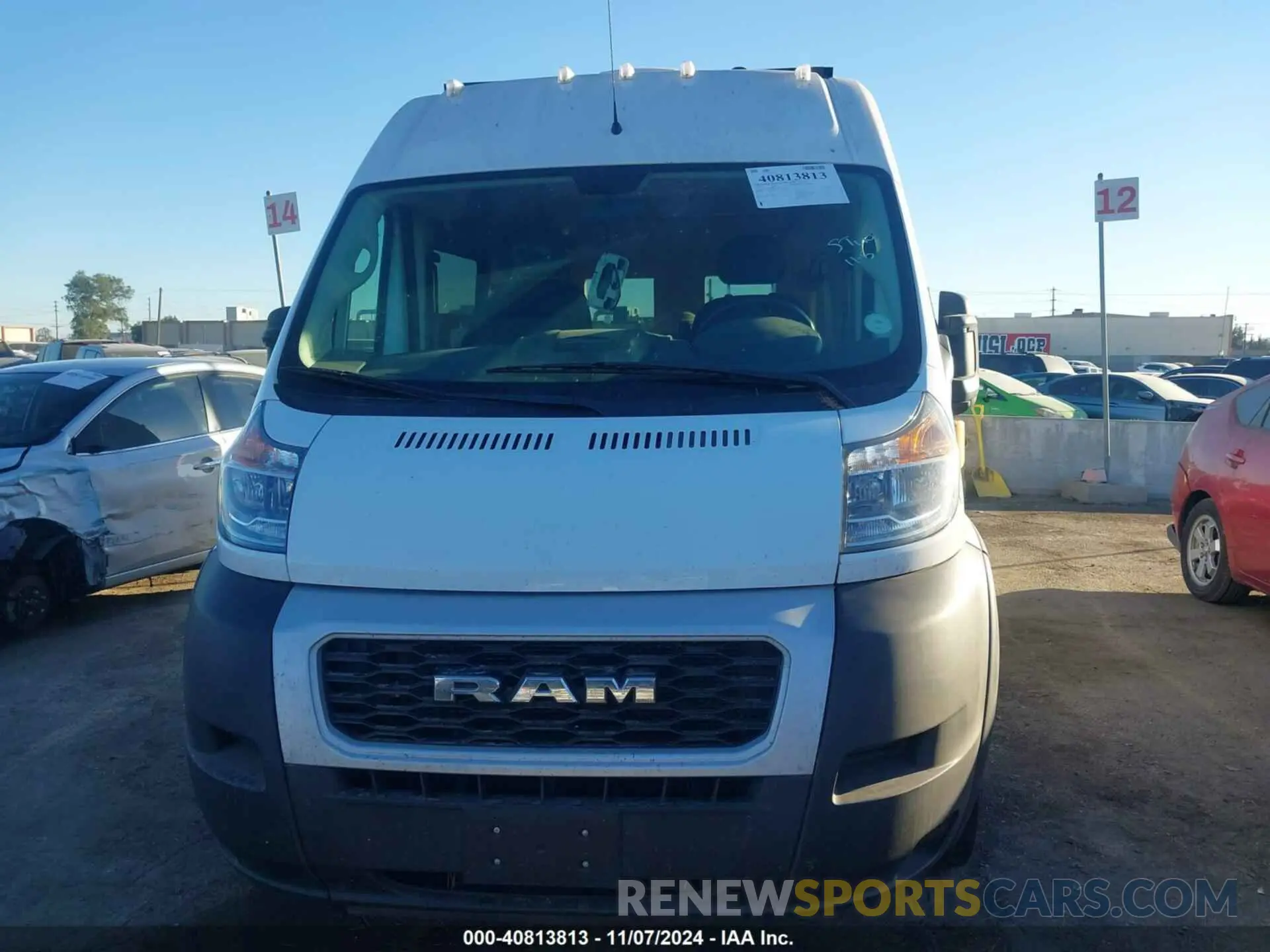 6 fotografías del automóvil dañado 3C6LRVBG8ME539769 RAM PROMASTER 1500 2021