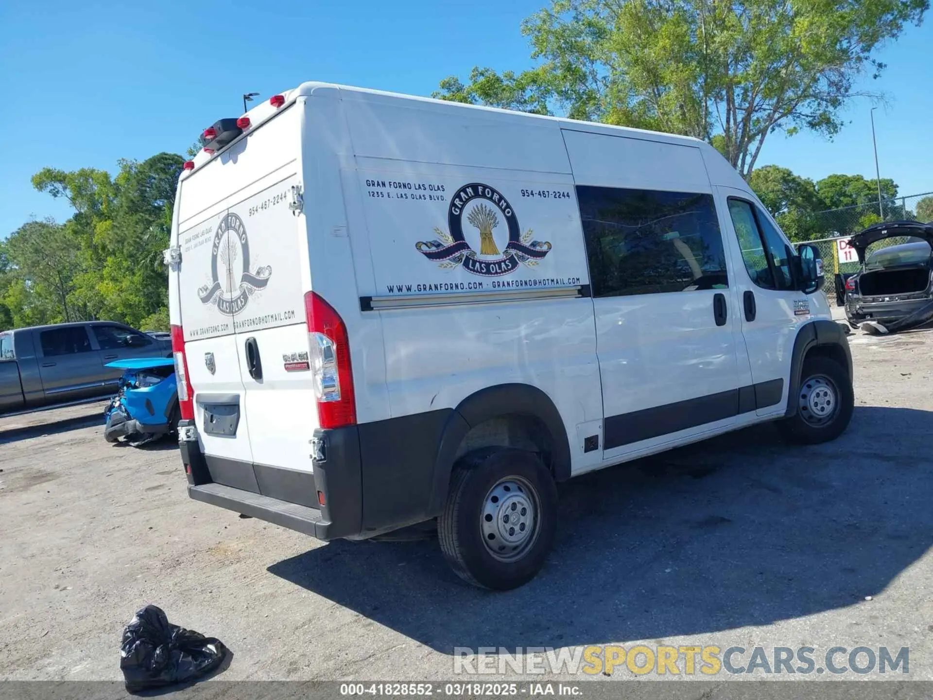 4 fotografías del automóvil dañado 3C6LRVBG6NE118991 RAM PROMASTER 1500 2022