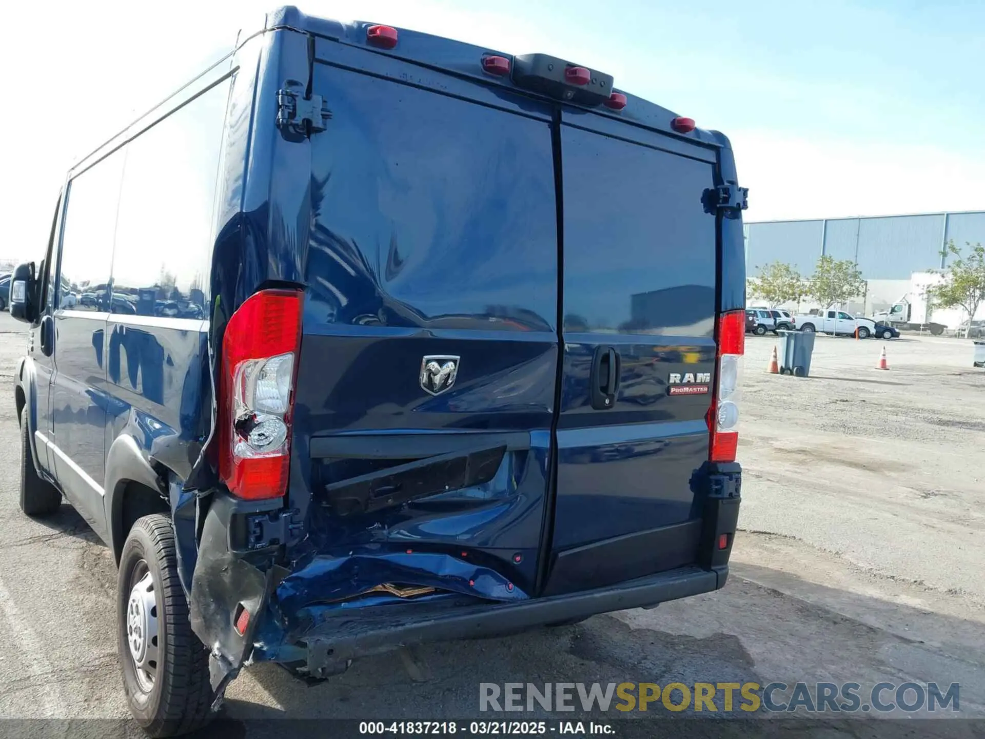 6 fotografías del automóvil dañado 3C6LRVNG5NE121179 RAM PROMASTER 1500 2022