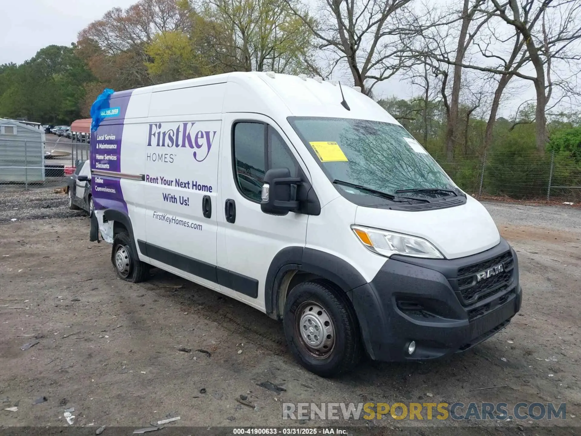 1 fotografías del automóvil dañado 3C6LRVBG1PE547927 RAM PROMASTER 1500 2023