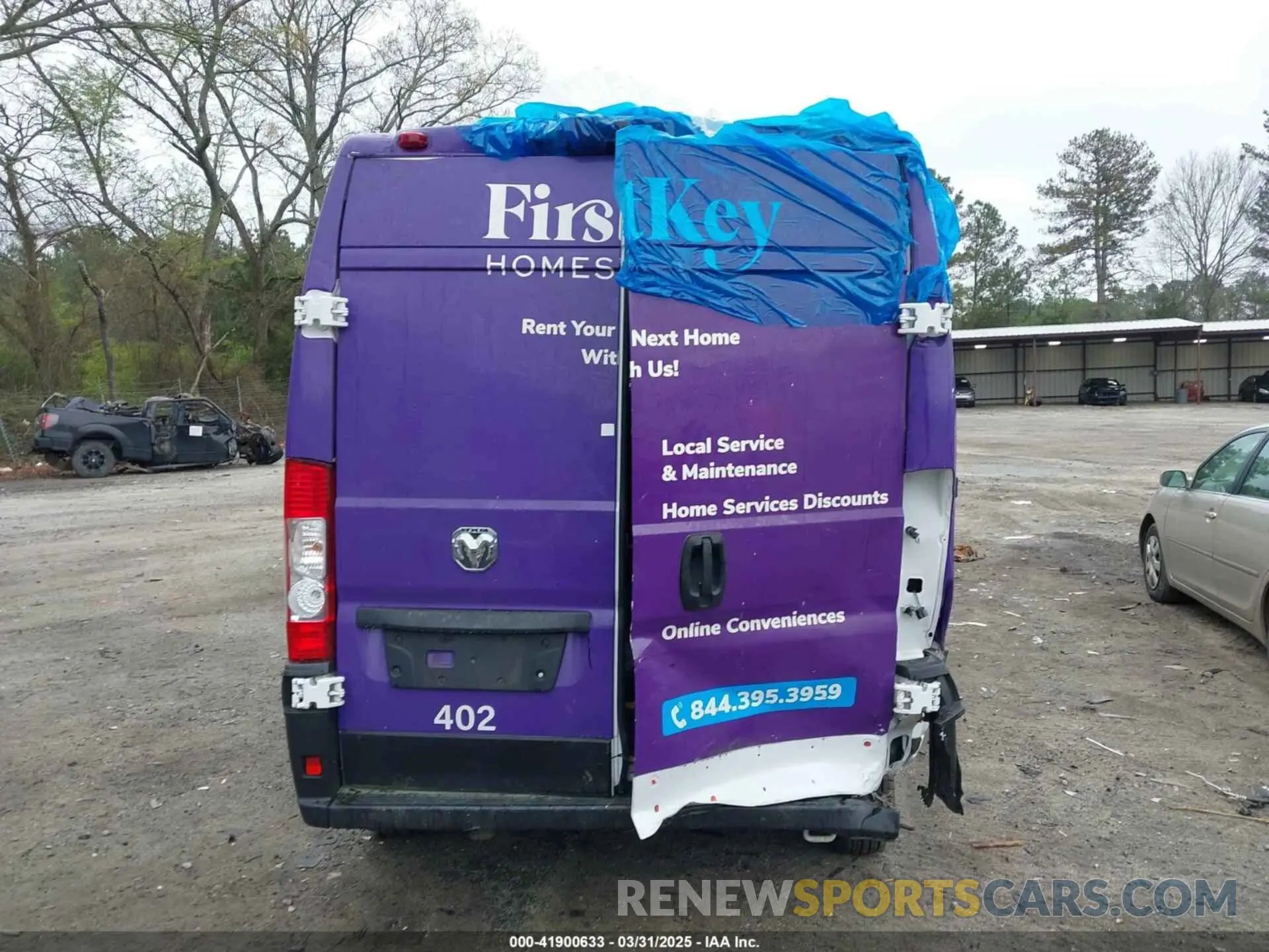 16 fotografías del automóvil dañado 3C6LRVBG1PE547927 RAM PROMASTER 1500 2023
