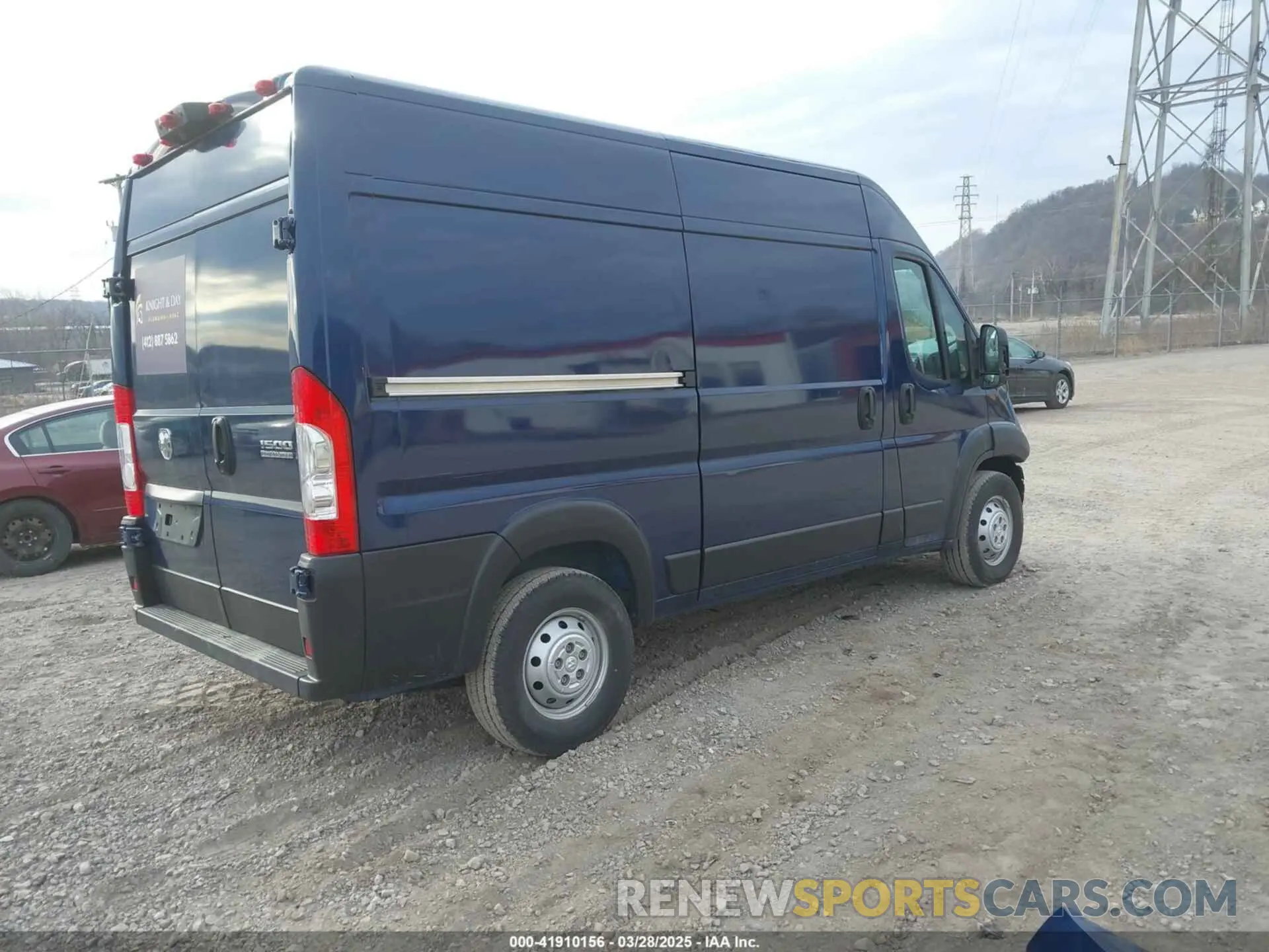 4 fotografías del automóvil dañado 3C6LRVBG1PE599526 RAM PROMASTER 1500 2023