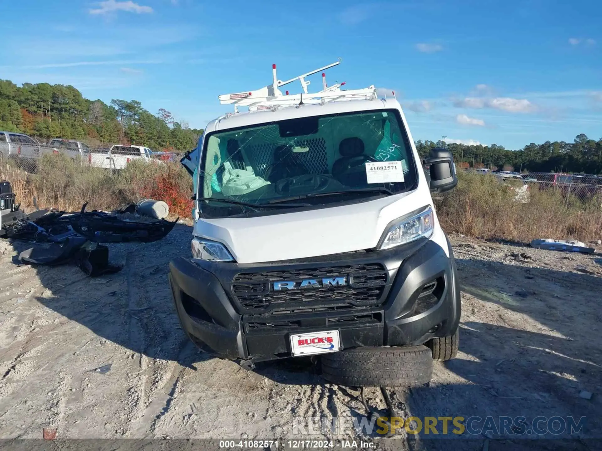 12 fotografías del automóvil dañado 3C6LRVNG1PE548538 RAM PROMASTER 1500 2023