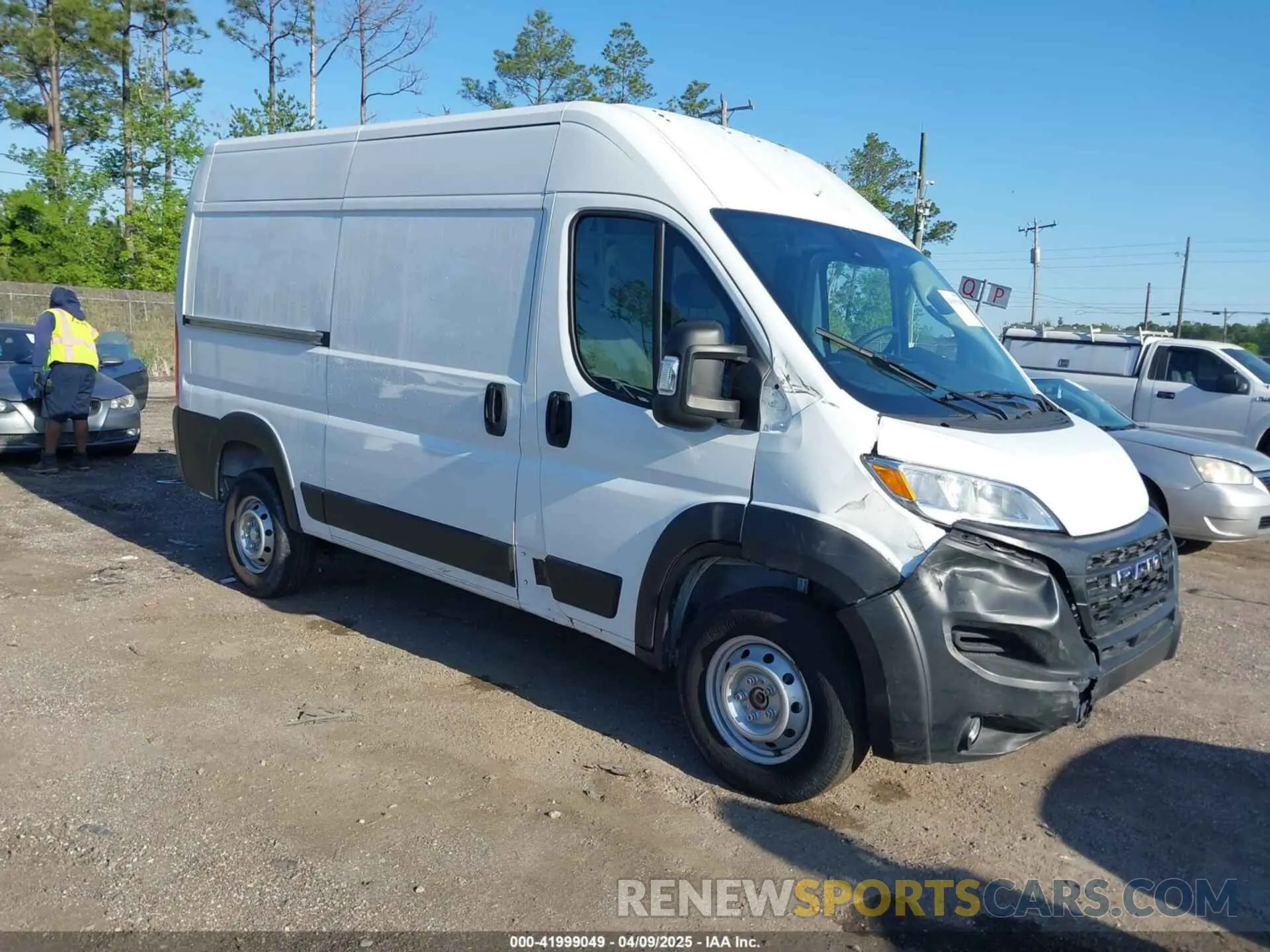 1 fotografías del automóvil dañado 3C6LRVBG7RE124935 RAM PROMASTER 1500 2024