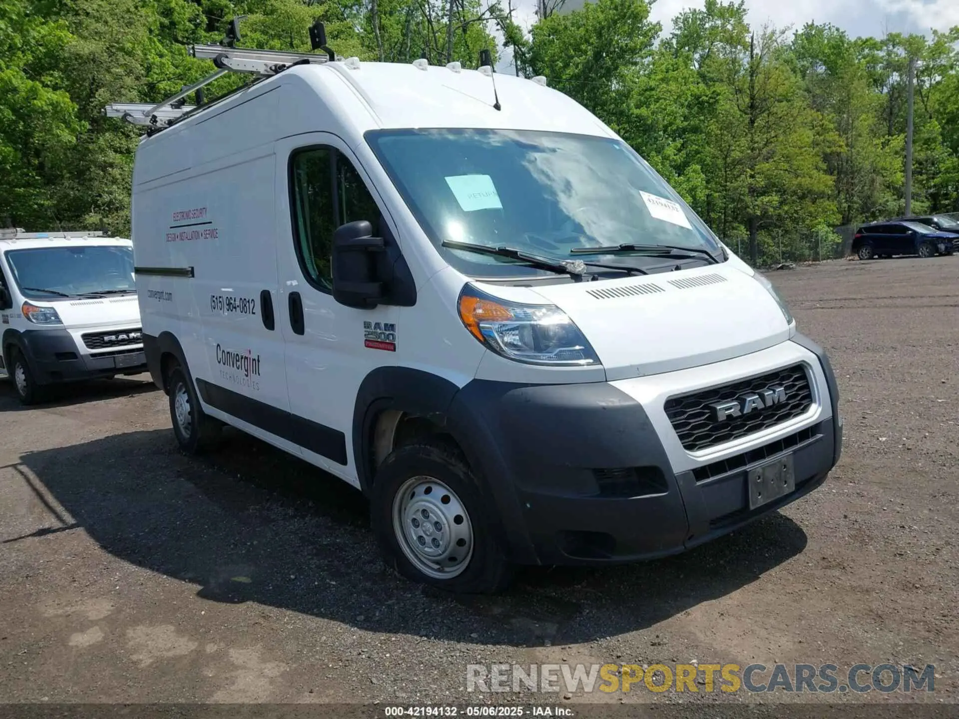1 fotografías del automóvil dañado 3C6TRVCG0KE563155 RAM PROMASTER 2500 2019