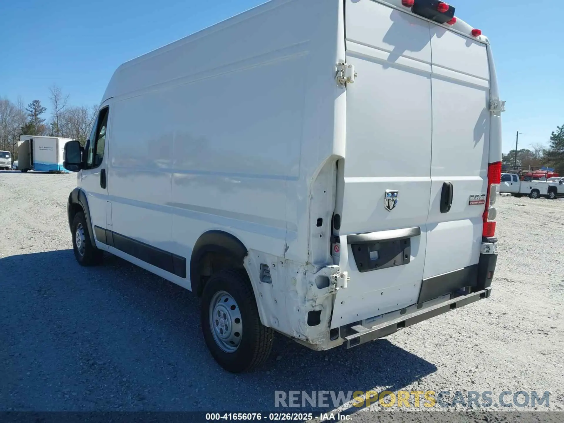 3 fotografías del automóvil dañado 3C6TRVCG3KE511485 RAM PROMASTER 2500 2019