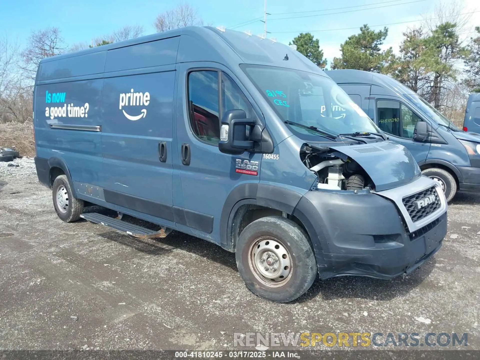 1 fotografías del automóvil dañado 3C6TRVDG2KE519155 RAM PROMASTER 2500 2019