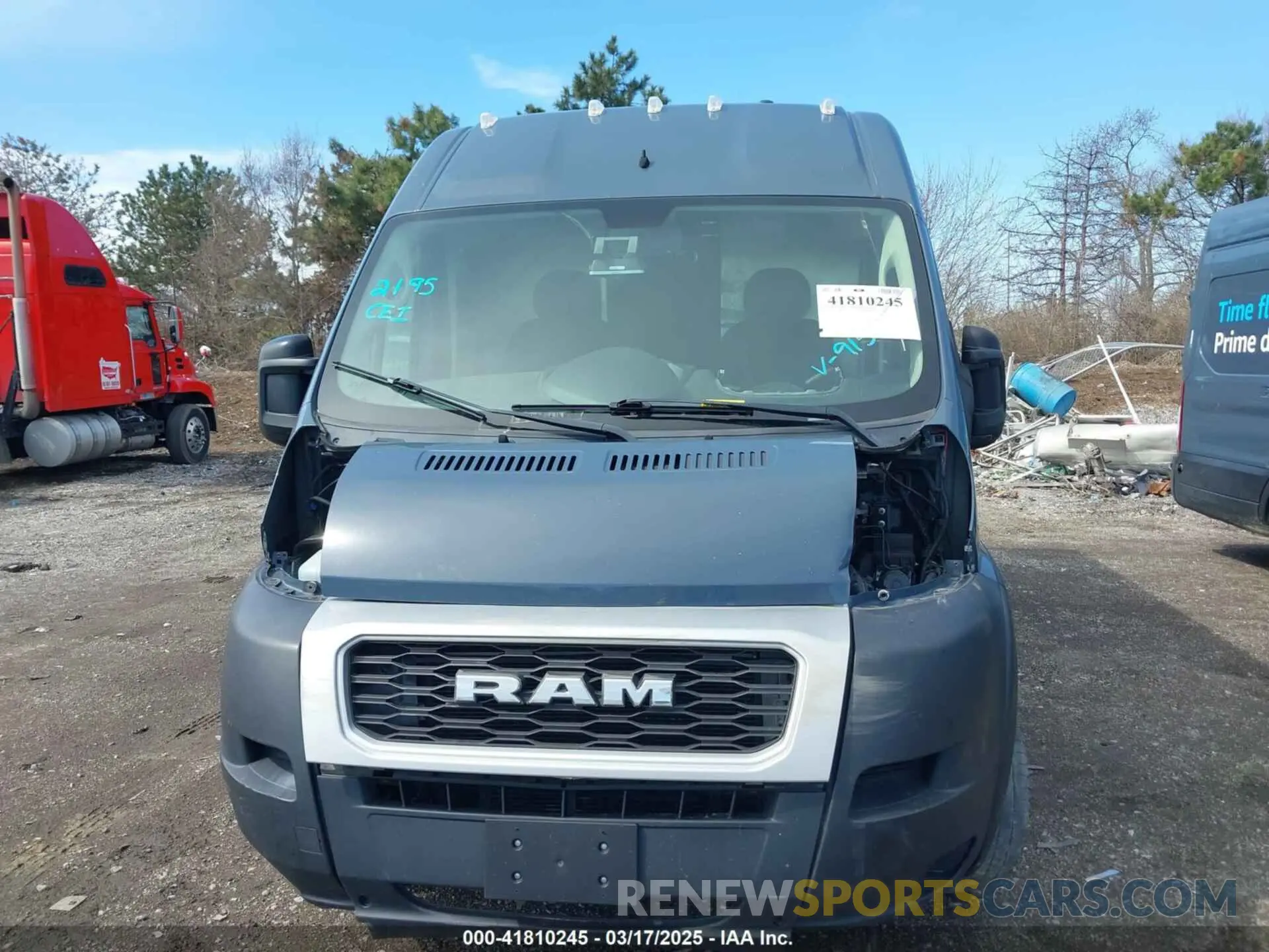 12 fotografías del automóvil dañado 3C6TRVDG2KE519155 RAM PROMASTER 2500 2019