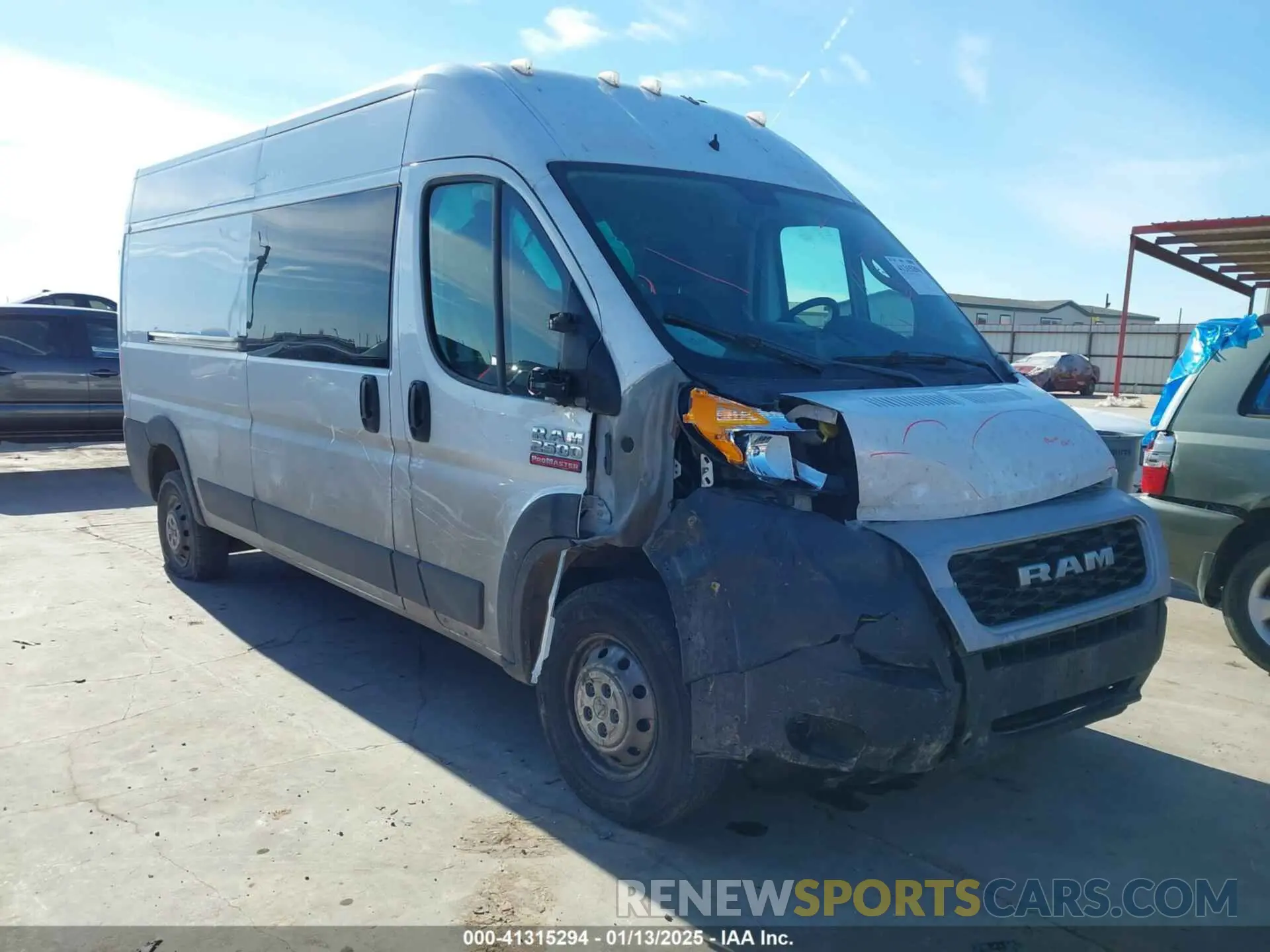 1 fotografías del automóvil dañado 3C6TRVDG7KE529311 RAM PROMASTER 2500 2019