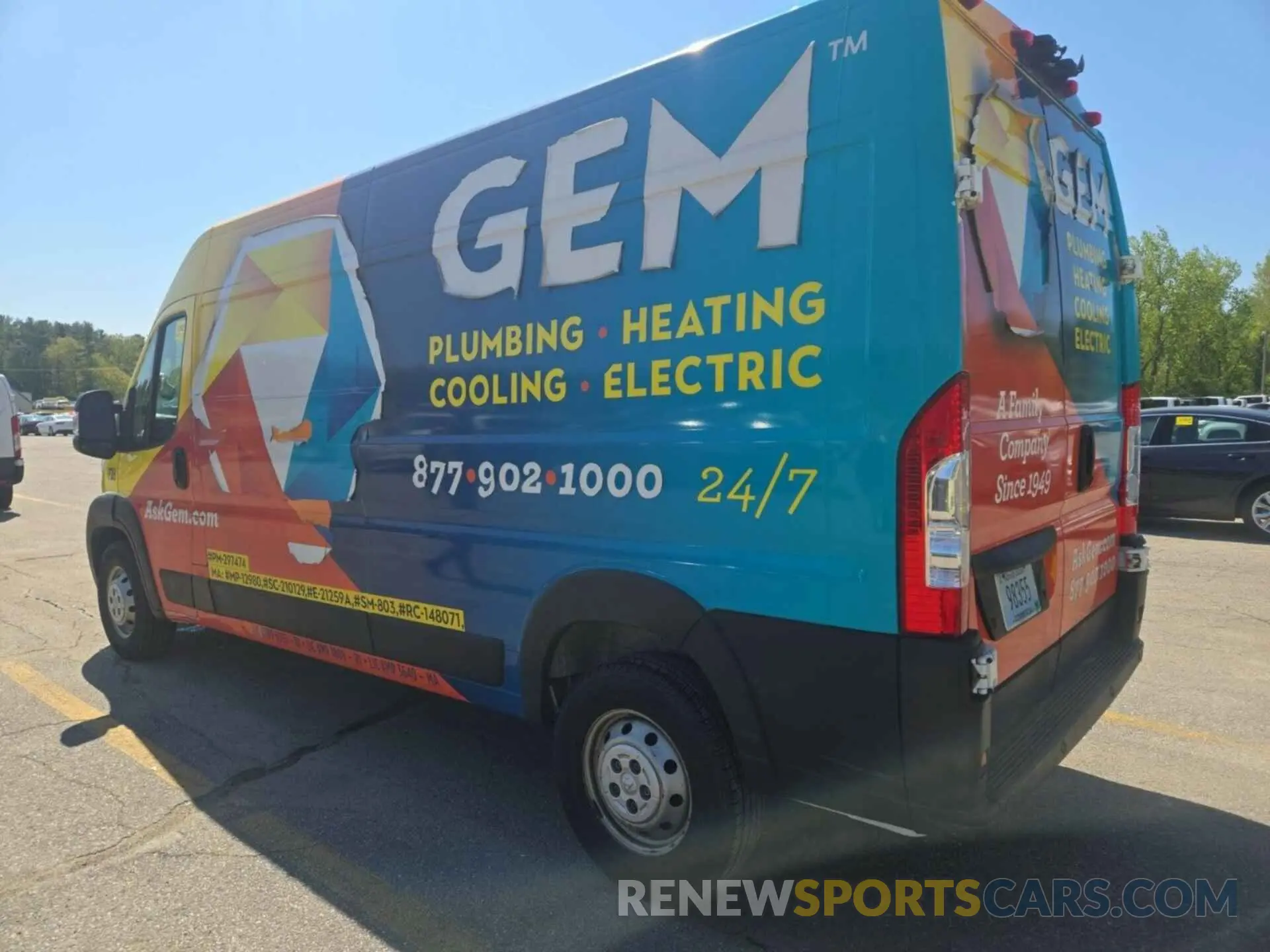 34 fotografías del automóvil dañado 3C6TRVDG8KE562852 RAM PROMASTER 2500 2019