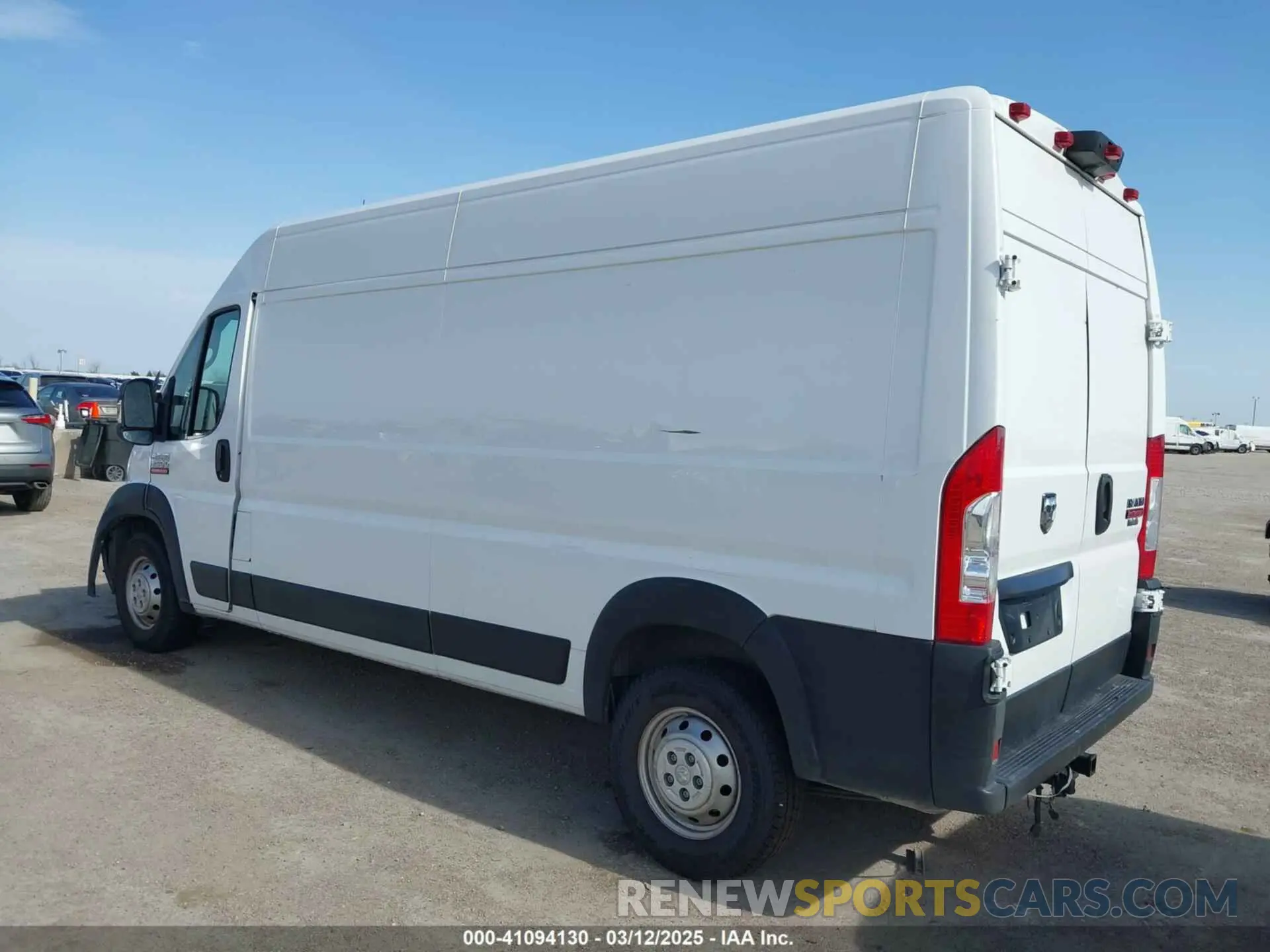 3 fotografías del automóvil dañado 3C6TRVDG4LE128073 RAM PROMASTER 2500 2020