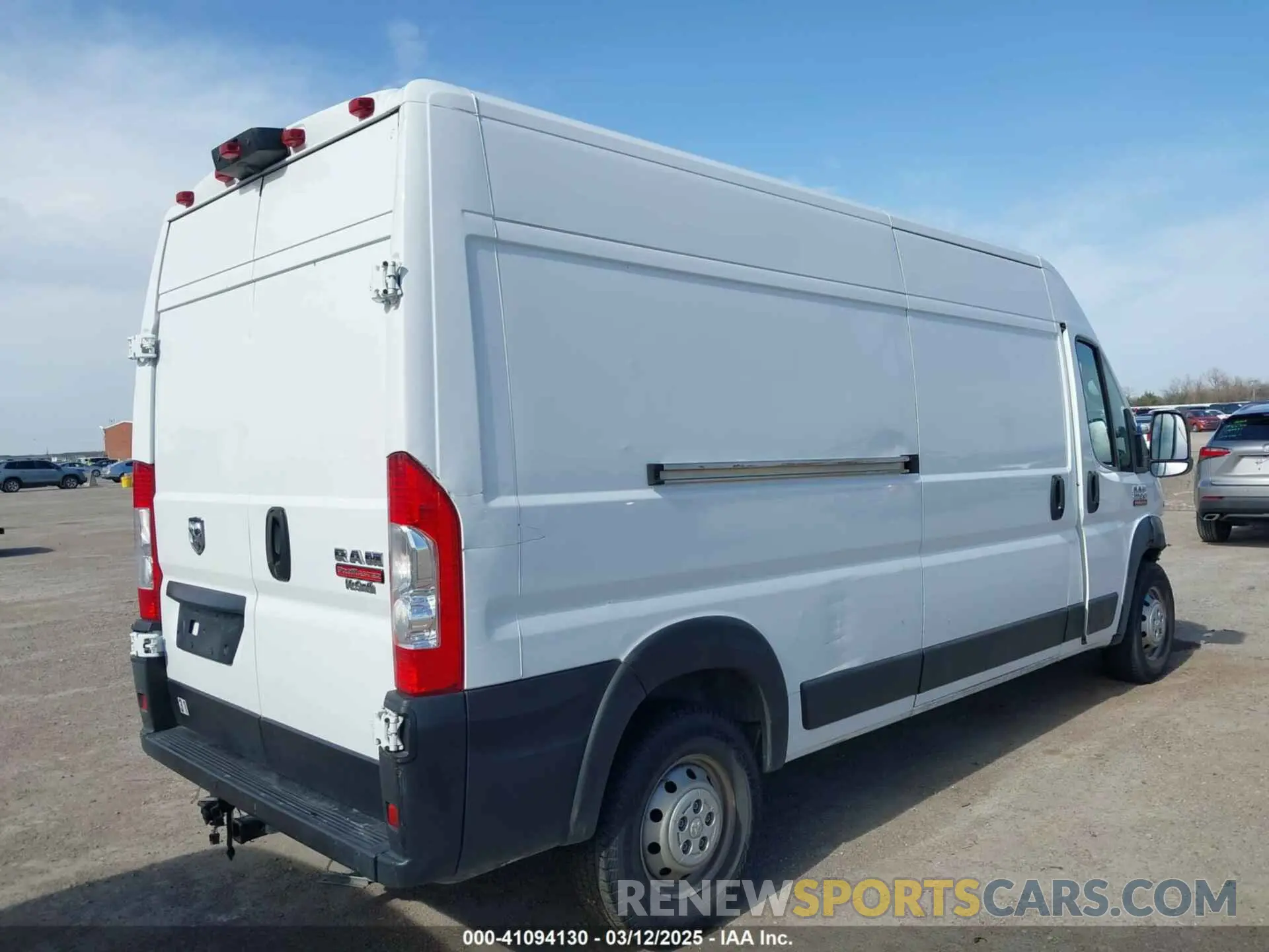 4 fotografías del automóvil dañado 3C6TRVDG4LE128073 RAM PROMASTER 2500 2020