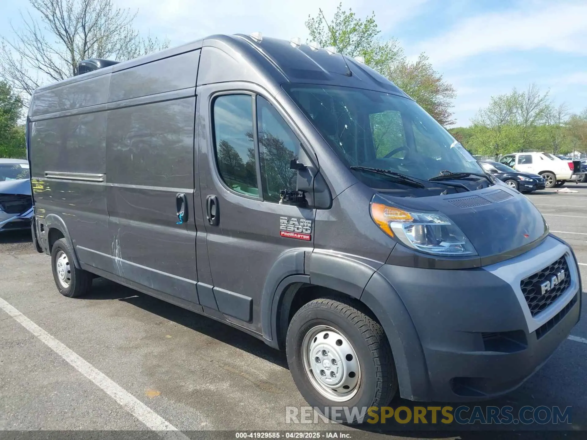 1 fotografías del automóvil dañado 3C6TRVDG7LE110120 RAM PROMASTER 2500 2020