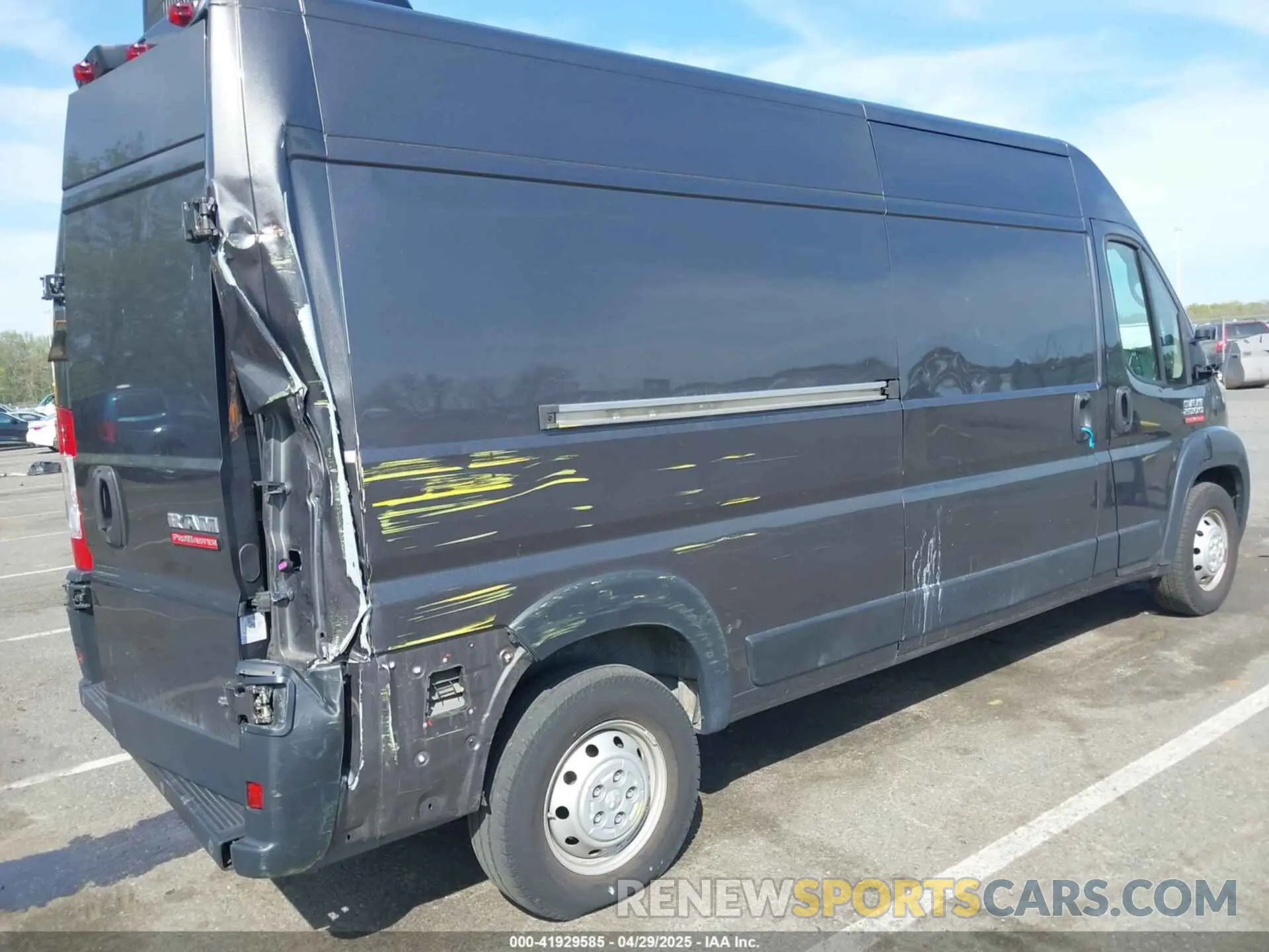 4 fotografías del automóvil dañado 3C6TRVDG7LE110120 RAM PROMASTER 2500 2020