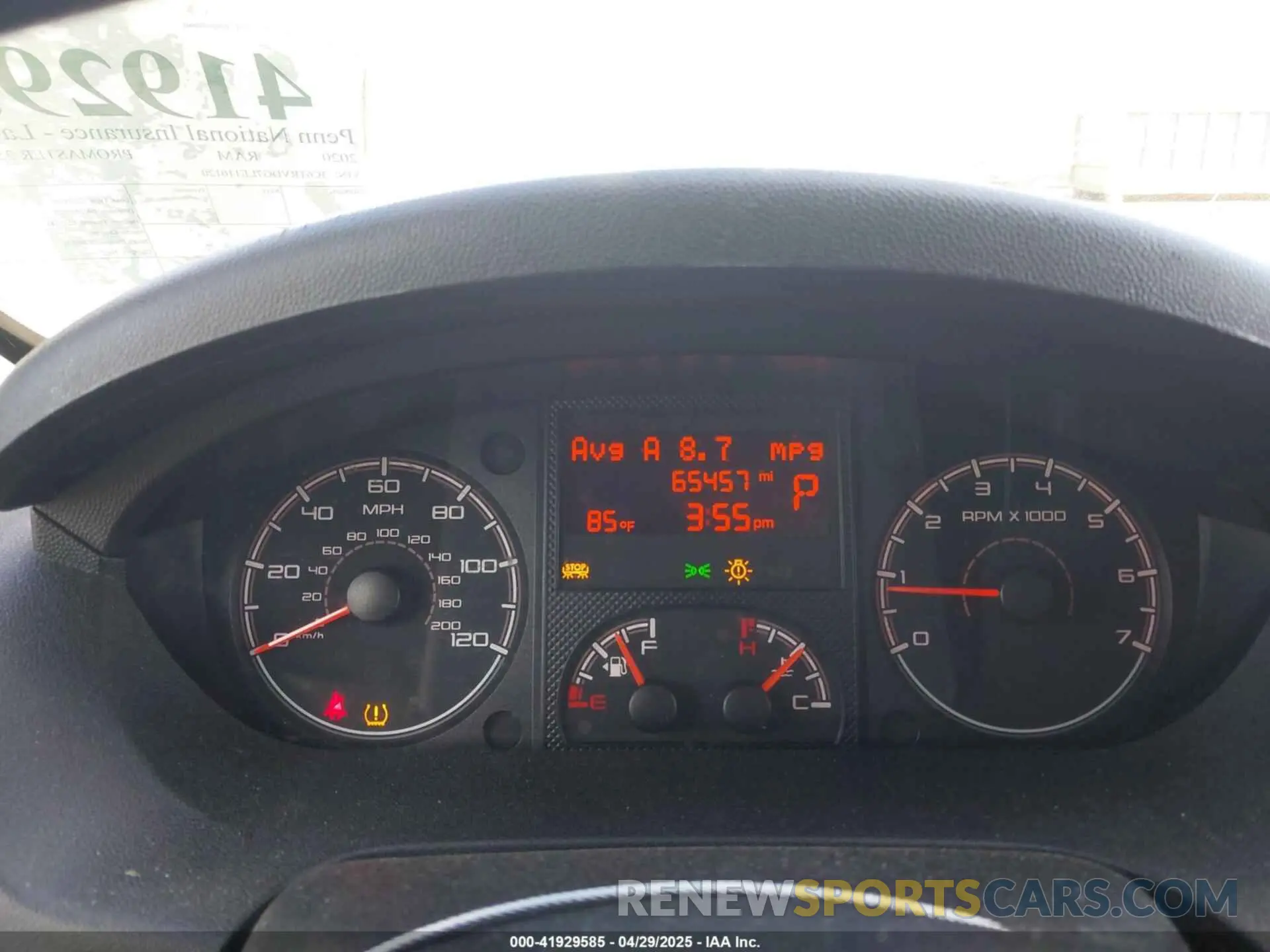 7 fotografías del automóvil dañado 3C6TRVDG7LE110120 RAM PROMASTER 2500 2020