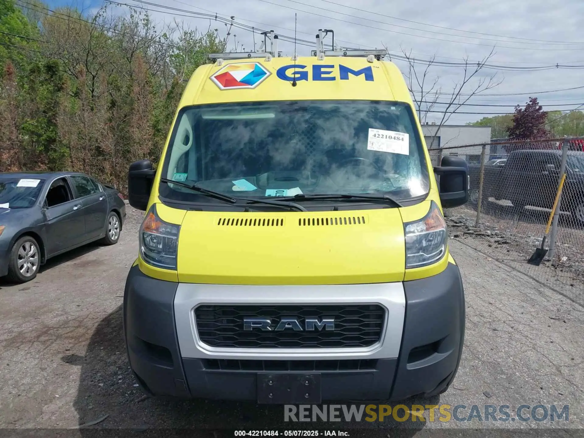 12 fotografías del automóvil dañado 3C6TRVDG8LE130666 RAM PROMASTER 2500 2020