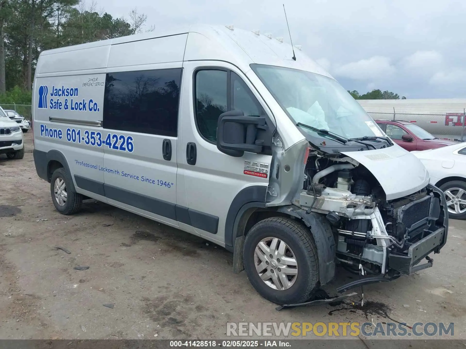 1 fotografías del automóvil dañado 3C6ERVDG6ME500703 RAM PROMASTER 2500 2021