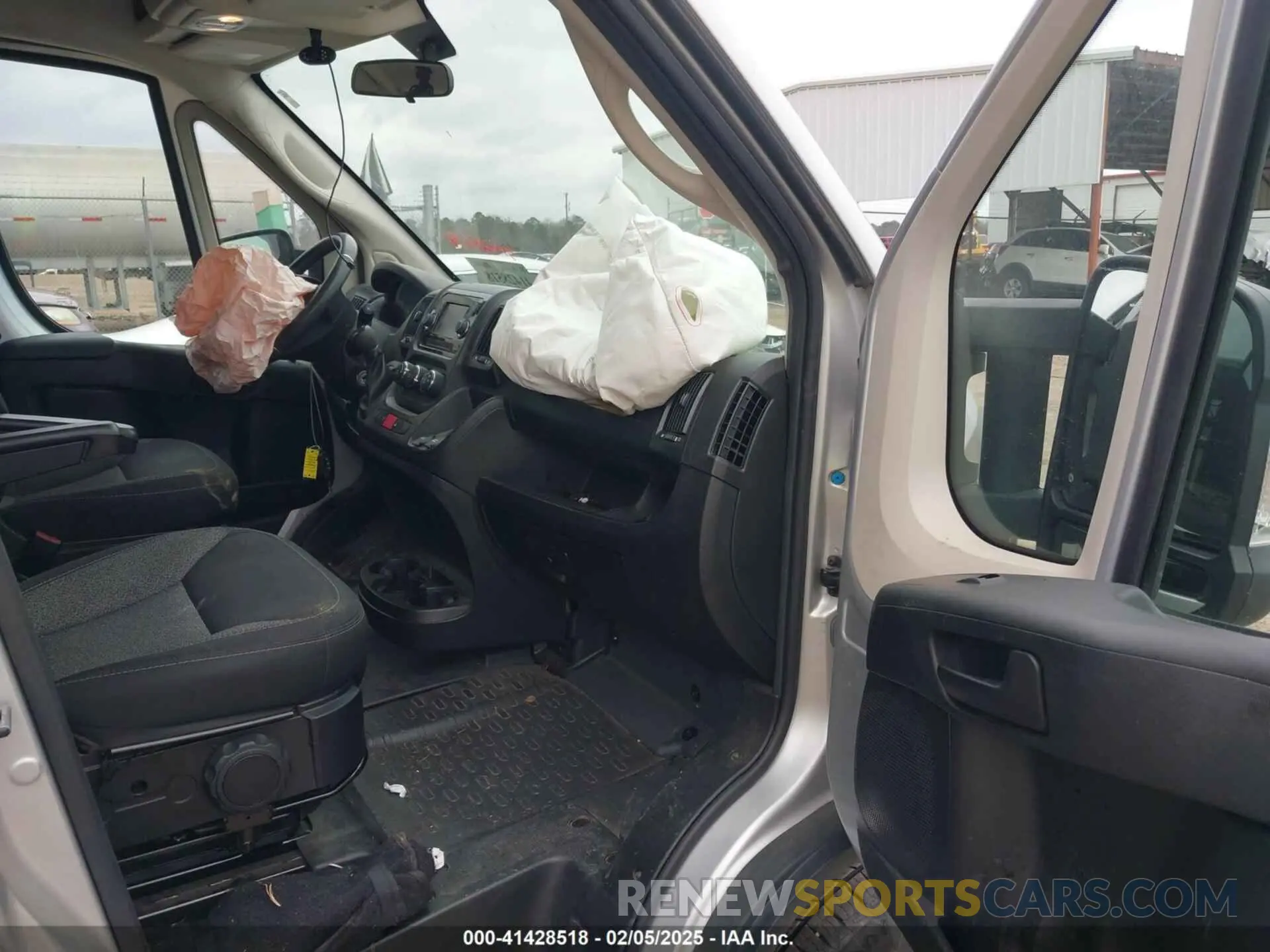 5 fotografías del automóvil dañado 3C6ERVDG6ME500703 RAM PROMASTER 2500 2021