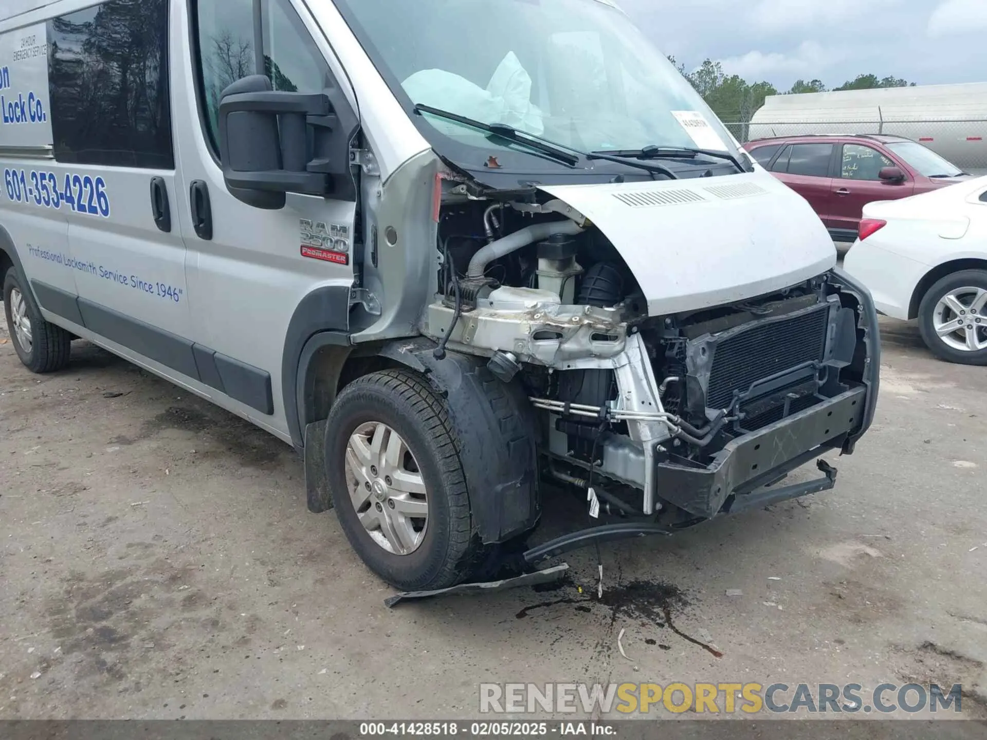 6 fotografías del automóvil dañado 3C6ERVDG6ME500703 RAM PROMASTER 2500 2021