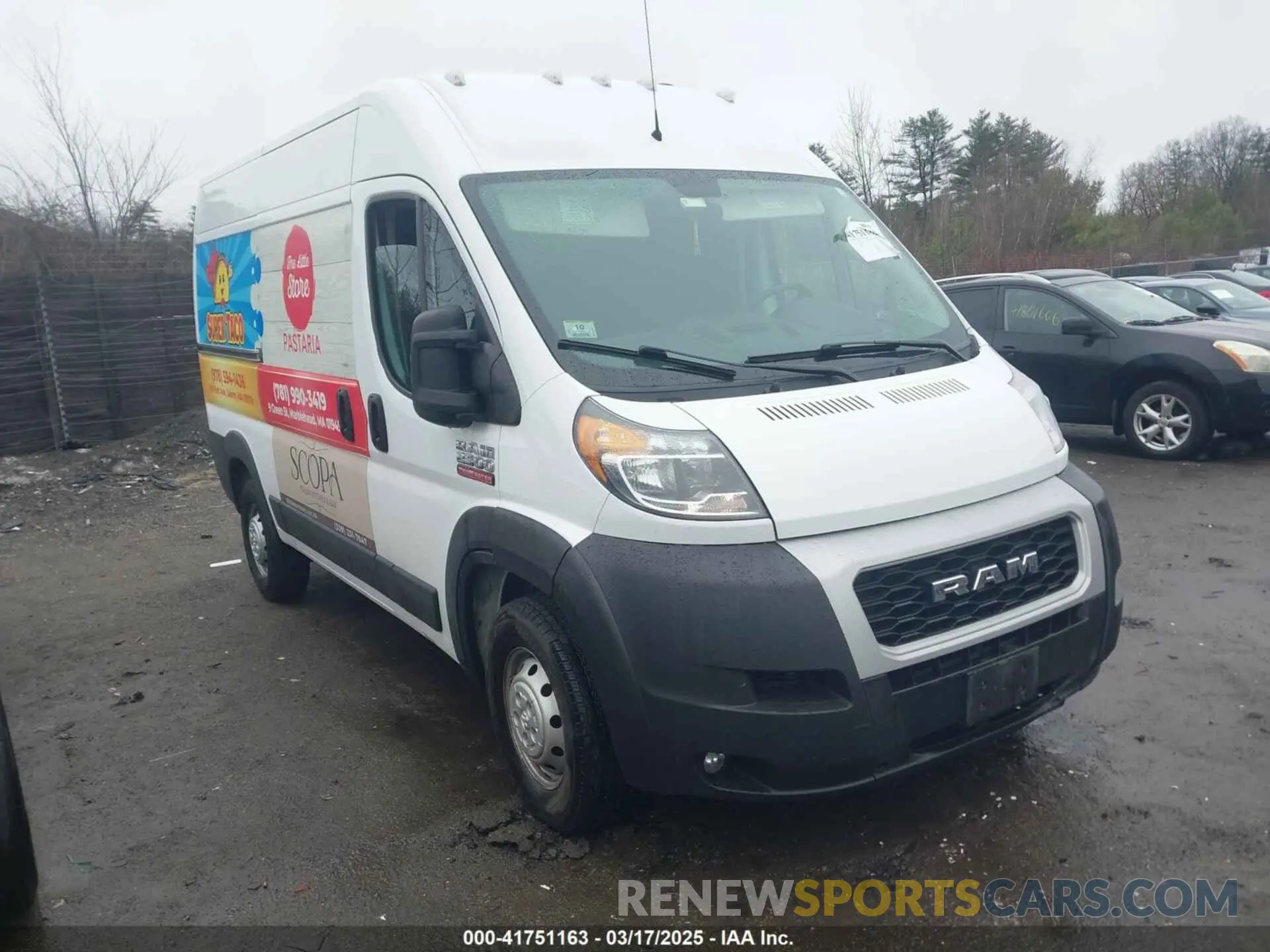 1 fotografías del automóvil dañado 3C6LRVCG2ME559451 RAM PROMASTER 2500 2021
