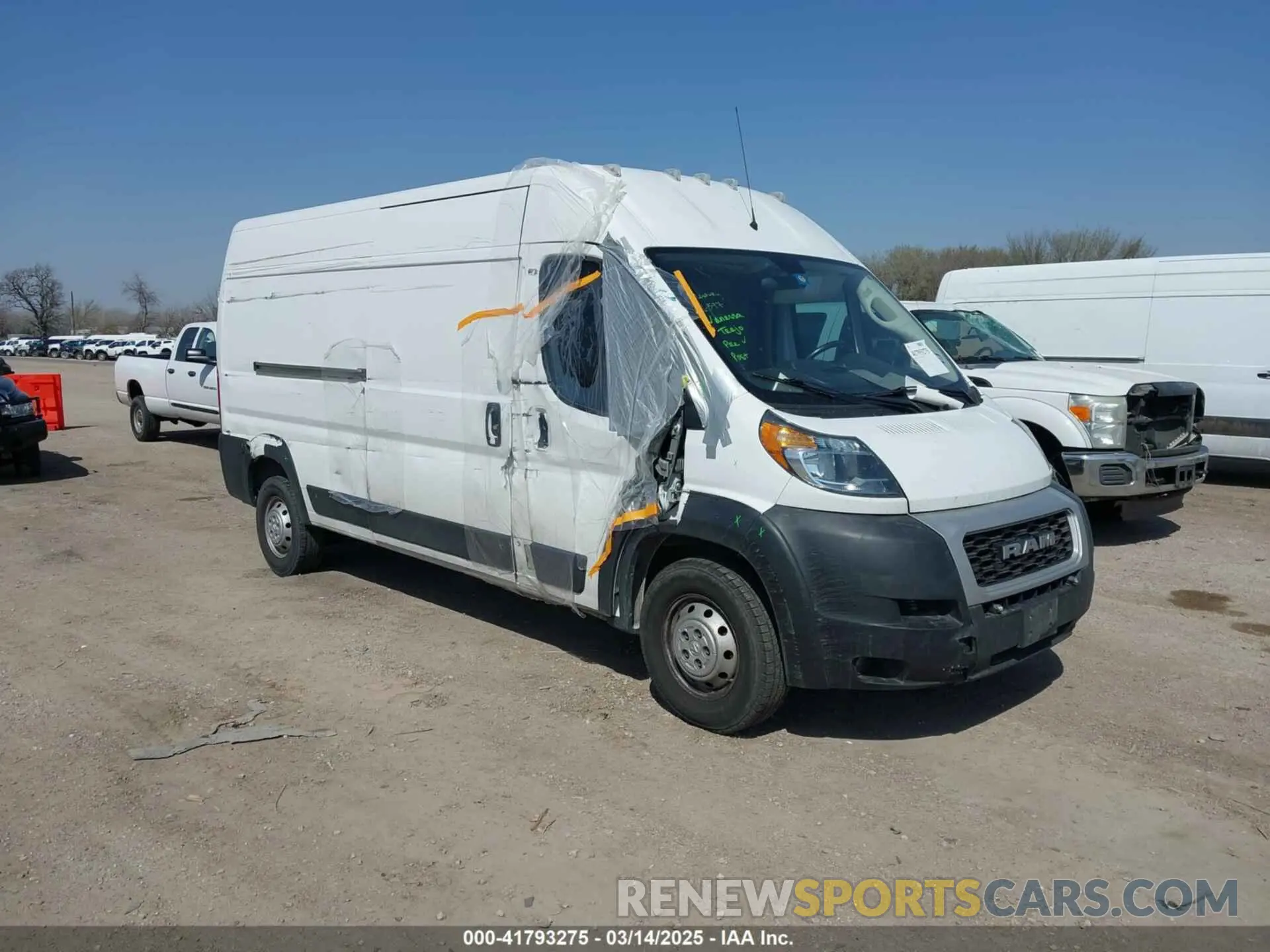 1 fotografías del automóvil dañado 3C6LRVDG0ME513129 RAM PROMASTER 2500 2021