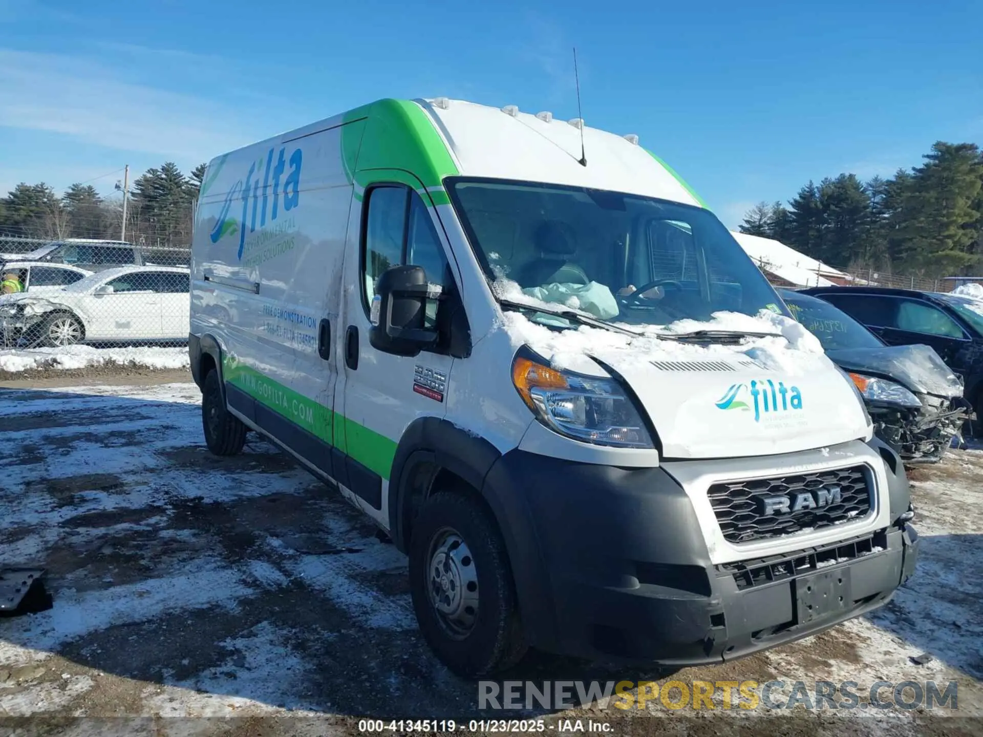 1 fotografías del automóvil dañado 3C6LRVDG2ME558654 RAM PROMASTER 2500 2021