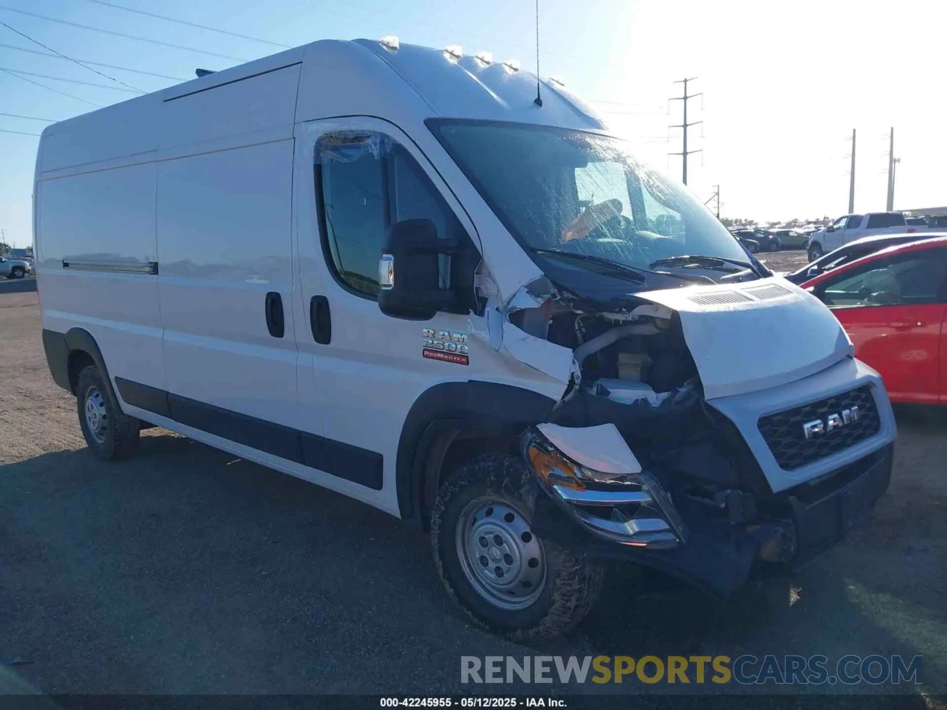 1 fotografías del automóvil dañado 3C6LRVDG3ME524187 RAM PROMASTER 2500 2021