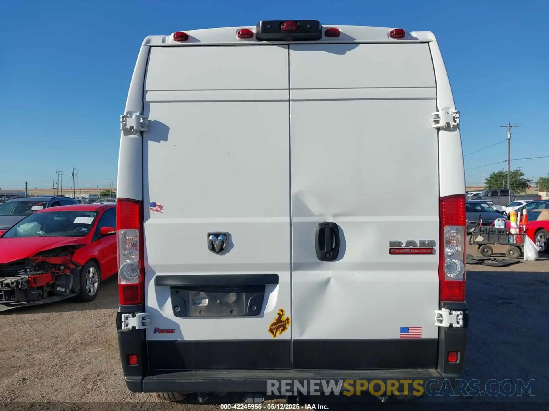 16 fotografías del automóvil dañado 3C6LRVDG3ME524187 RAM PROMASTER 2500 2021