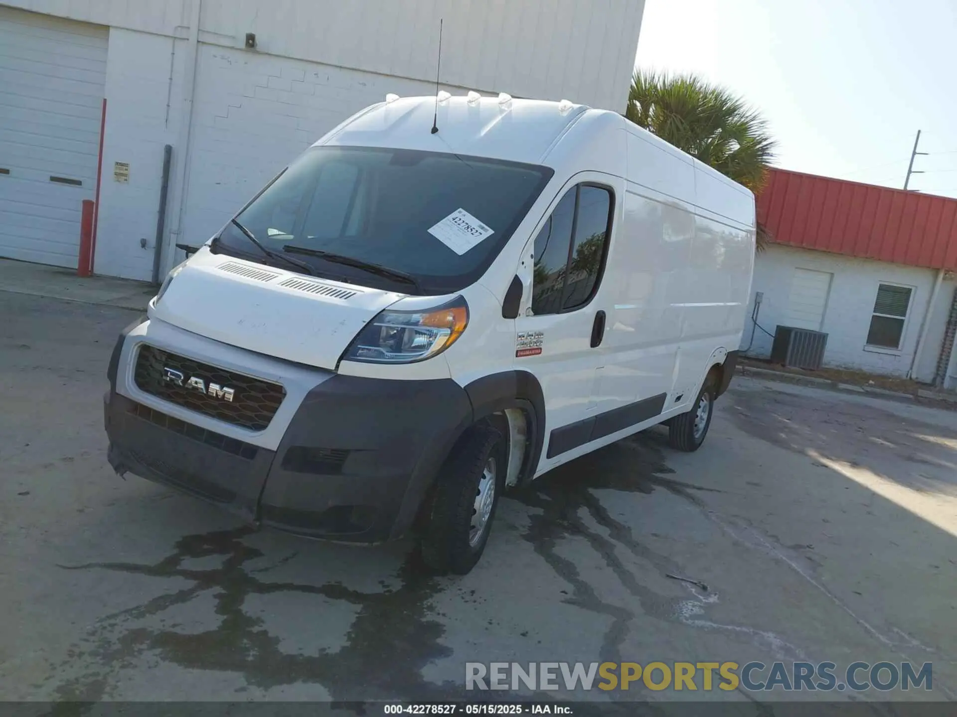 2 fotografías del automóvil dañado 3C6LRVDG4ME508578 RAM PROMASTER 2500 2021