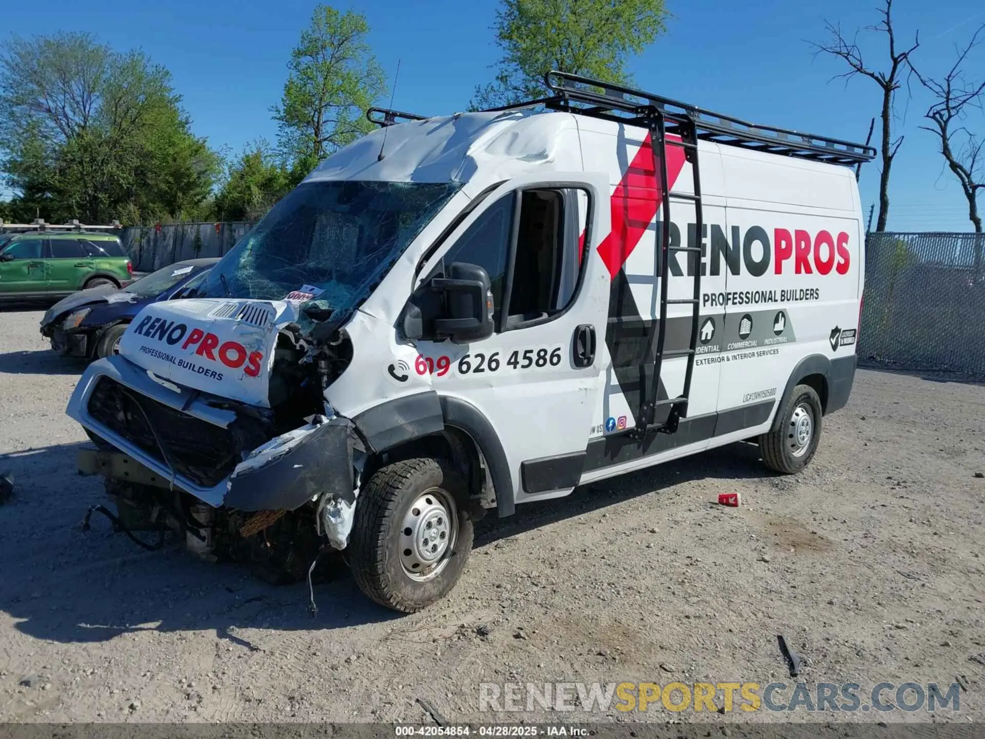 2 fotografías del automóvil dañado 3C6LRVDG4ME510878 RAM PROMASTER 2500 2021