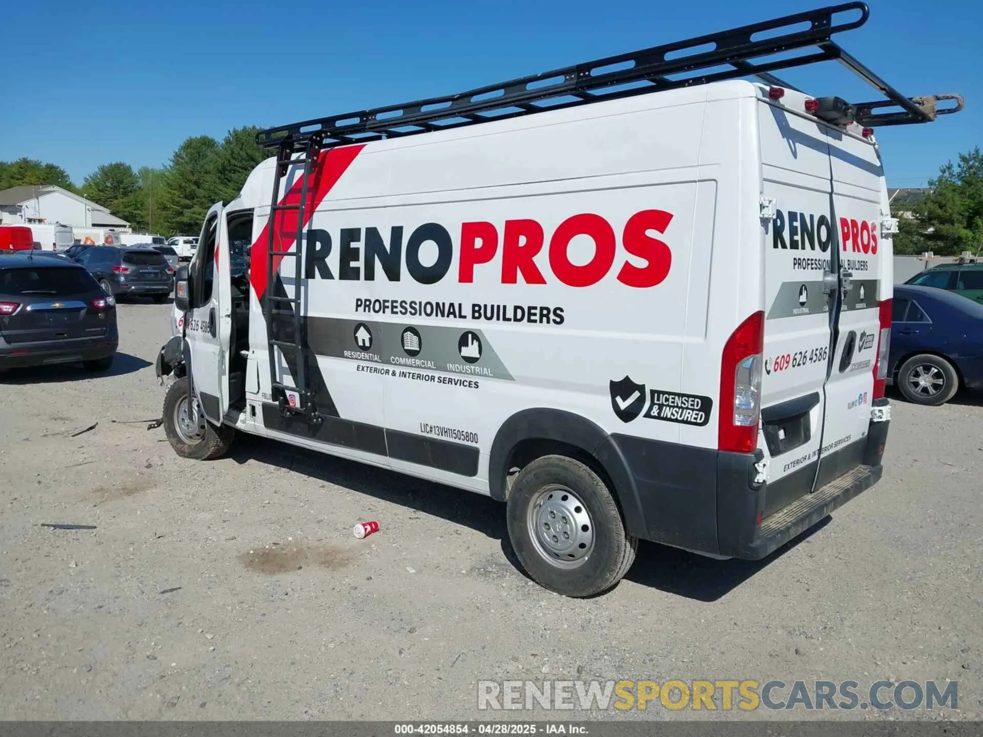3 fotografías del automóvil dañado 3C6LRVDG4ME510878 RAM PROMASTER 2500 2021