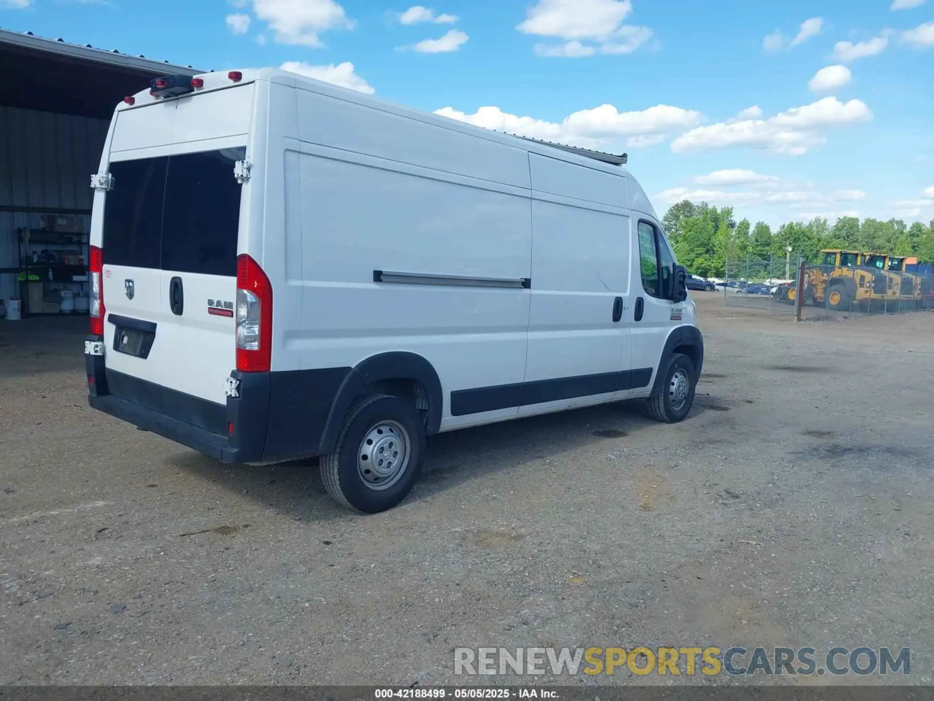 4 fotografías del automóvil dañado 3C6LRVDG4ME528135 RAM PROMASTER 2500 2021