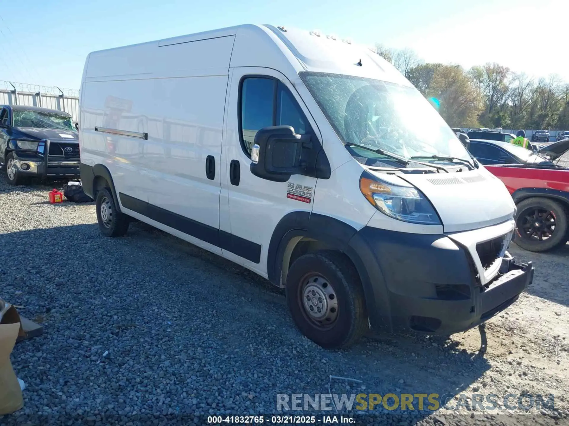 1 fotografías del automóvil dañado 3C6LRVDG6ME520408 RAM PROMASTER 2500 2021