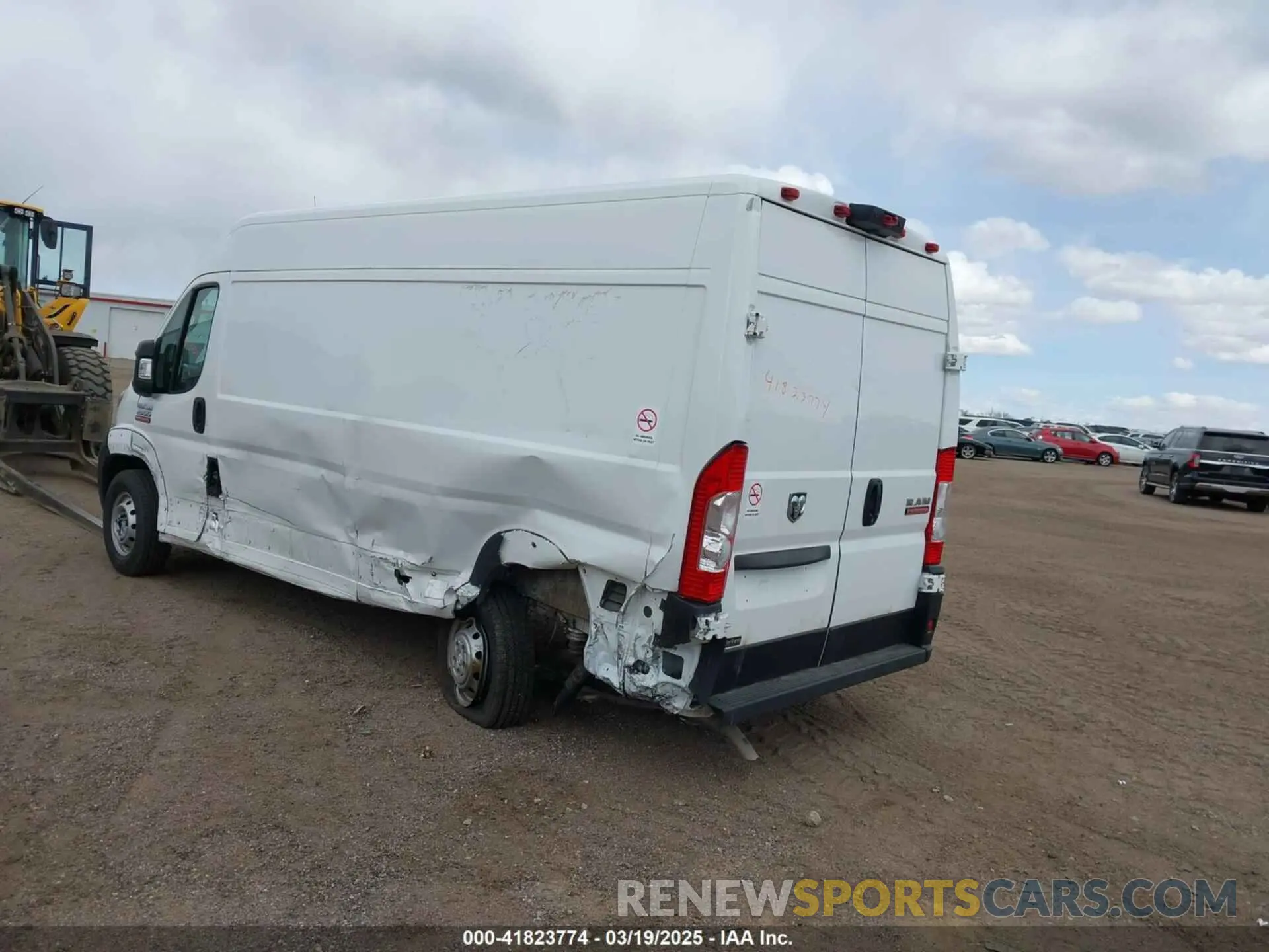 3 fotografías del automóvil dañado 3C6LRVDG6ME559029 RAM PROMASTER 2500 2021