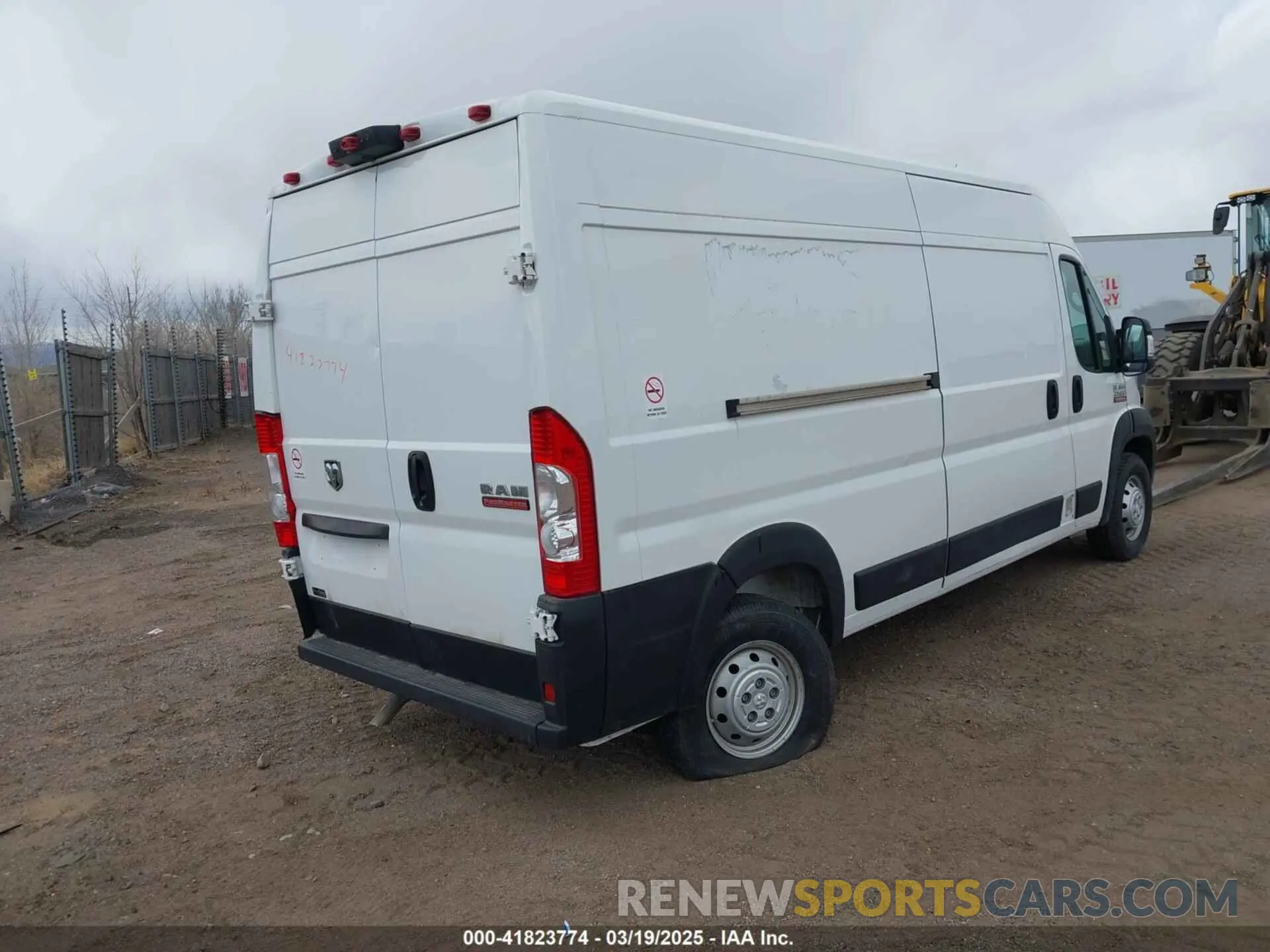4 fotografías del automóvil dañado 3C6LRVDG6ME559029 RAM PROMASTER 2500 2021