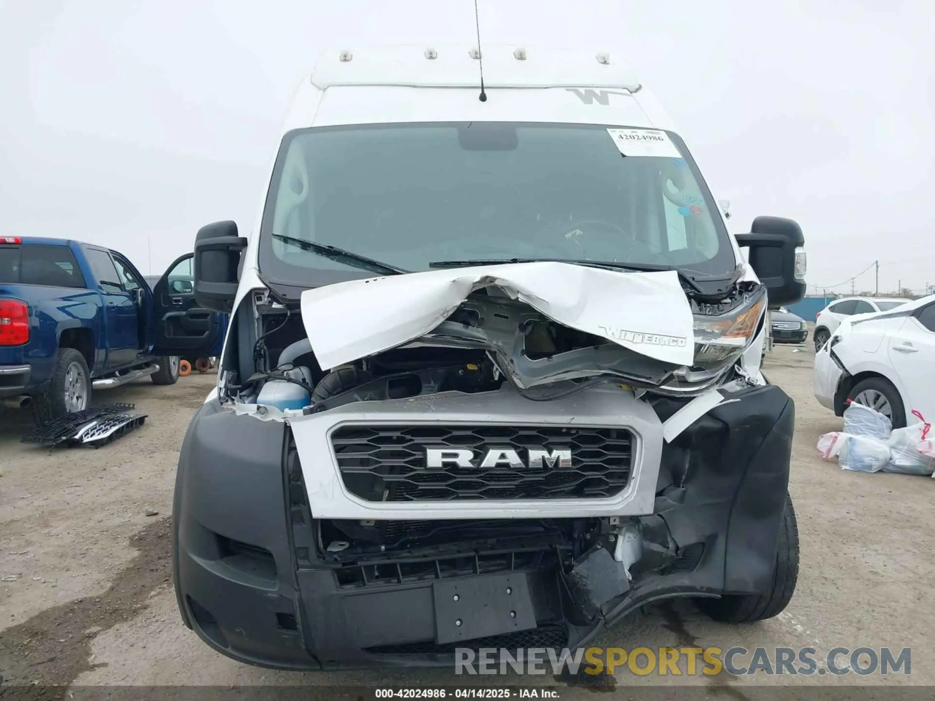 12 fotografías del automóvil dañado 3C6LRVDG7ME517887 RAM PROMASTER 2500 2021