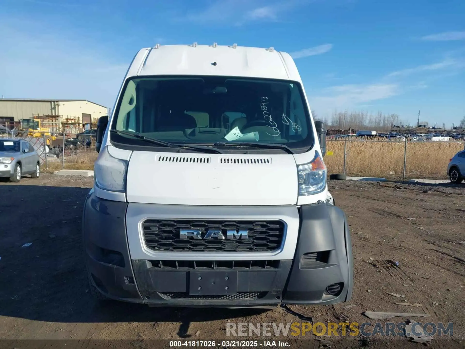 12 fotografías del automóvil dañado 3C6LRVDG9ME527725 RAM PROMASTER 2500 2021