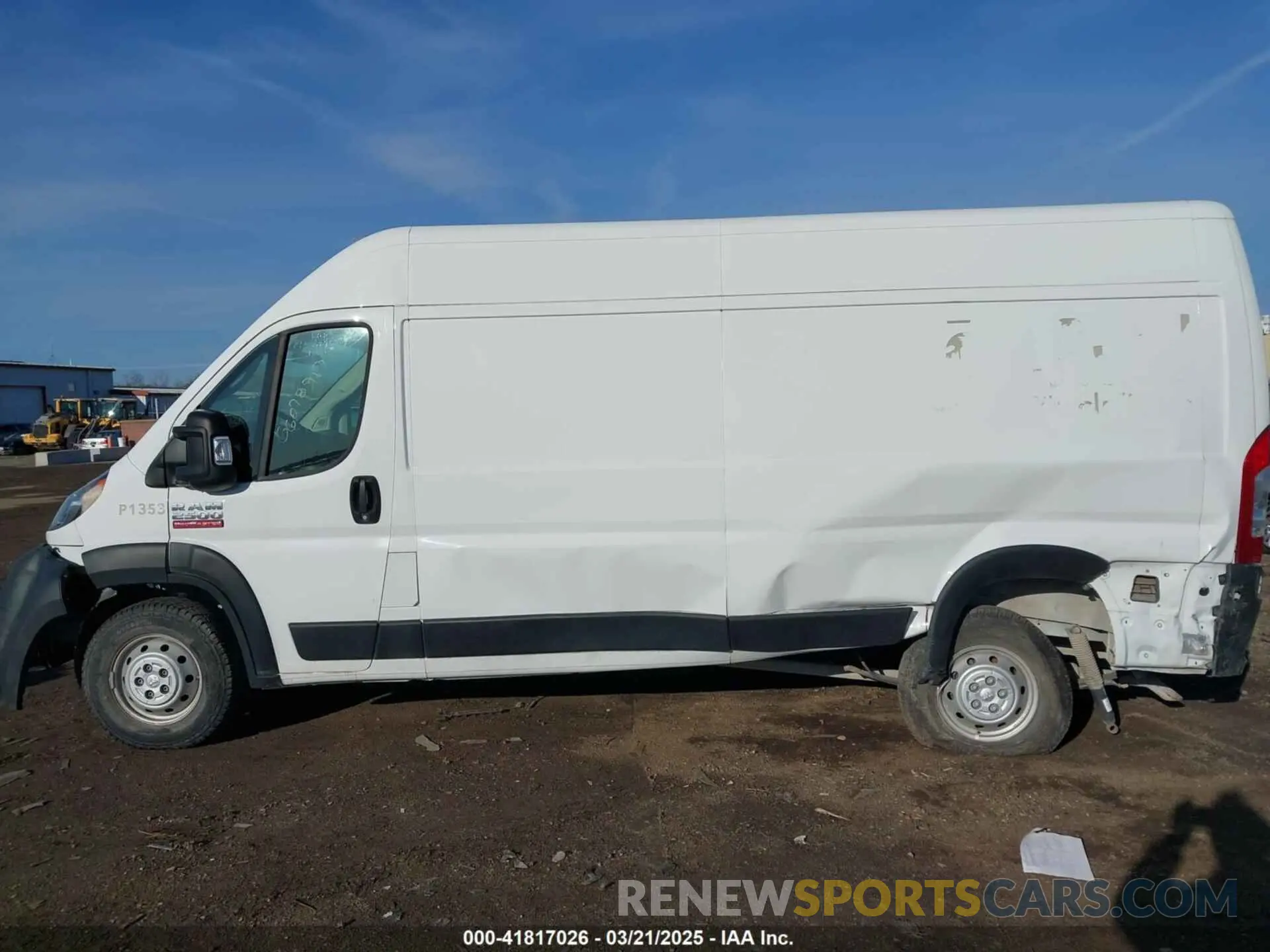 14 fotografías del automóvil dañado 3C6LRVDG9ME527725 RAM PROMASTER 2500 2021
