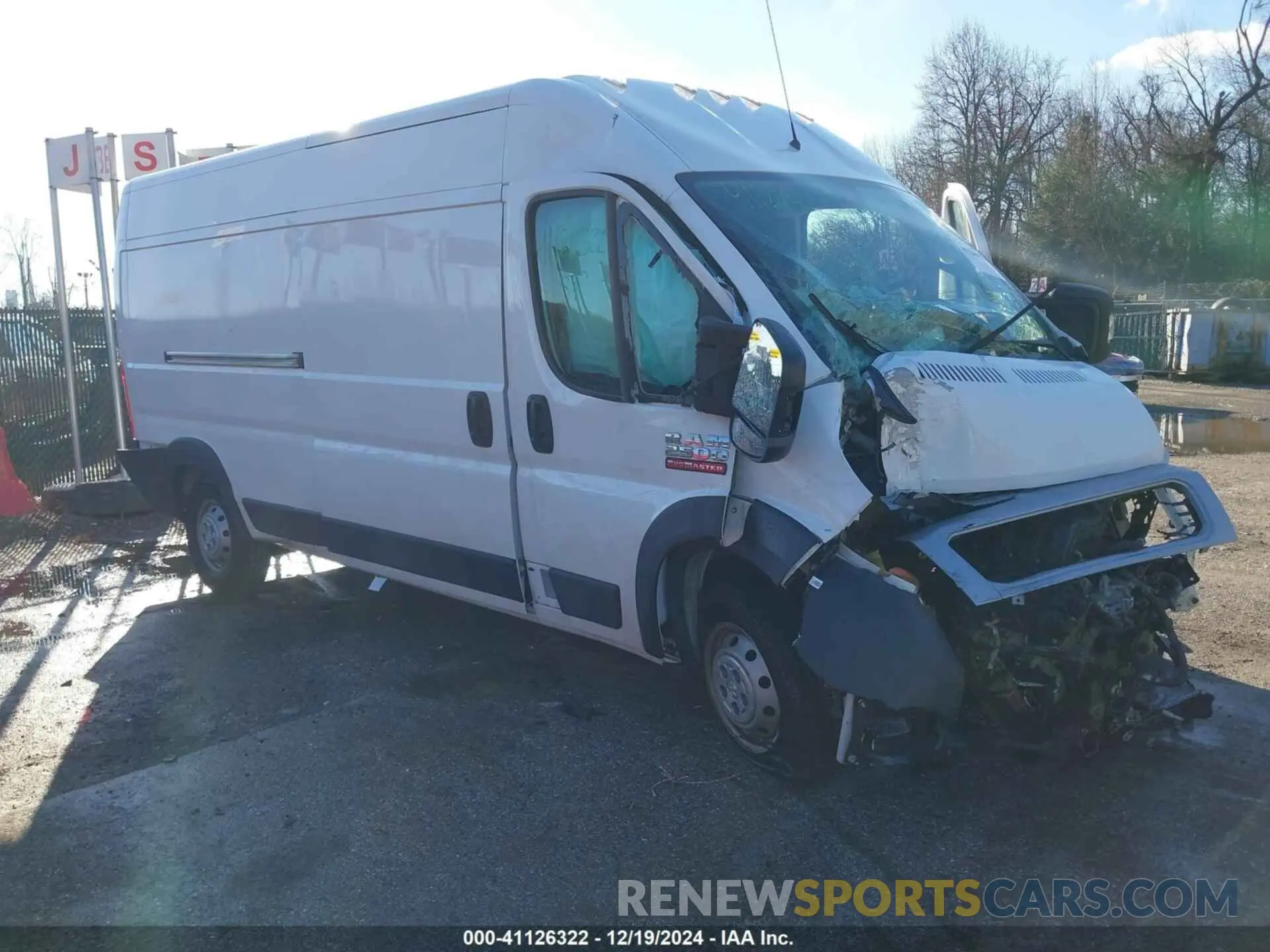 1 fotografías del automóvil dañado 3C6LRVDGXME554240 RAM PROMASTER 2500 2021