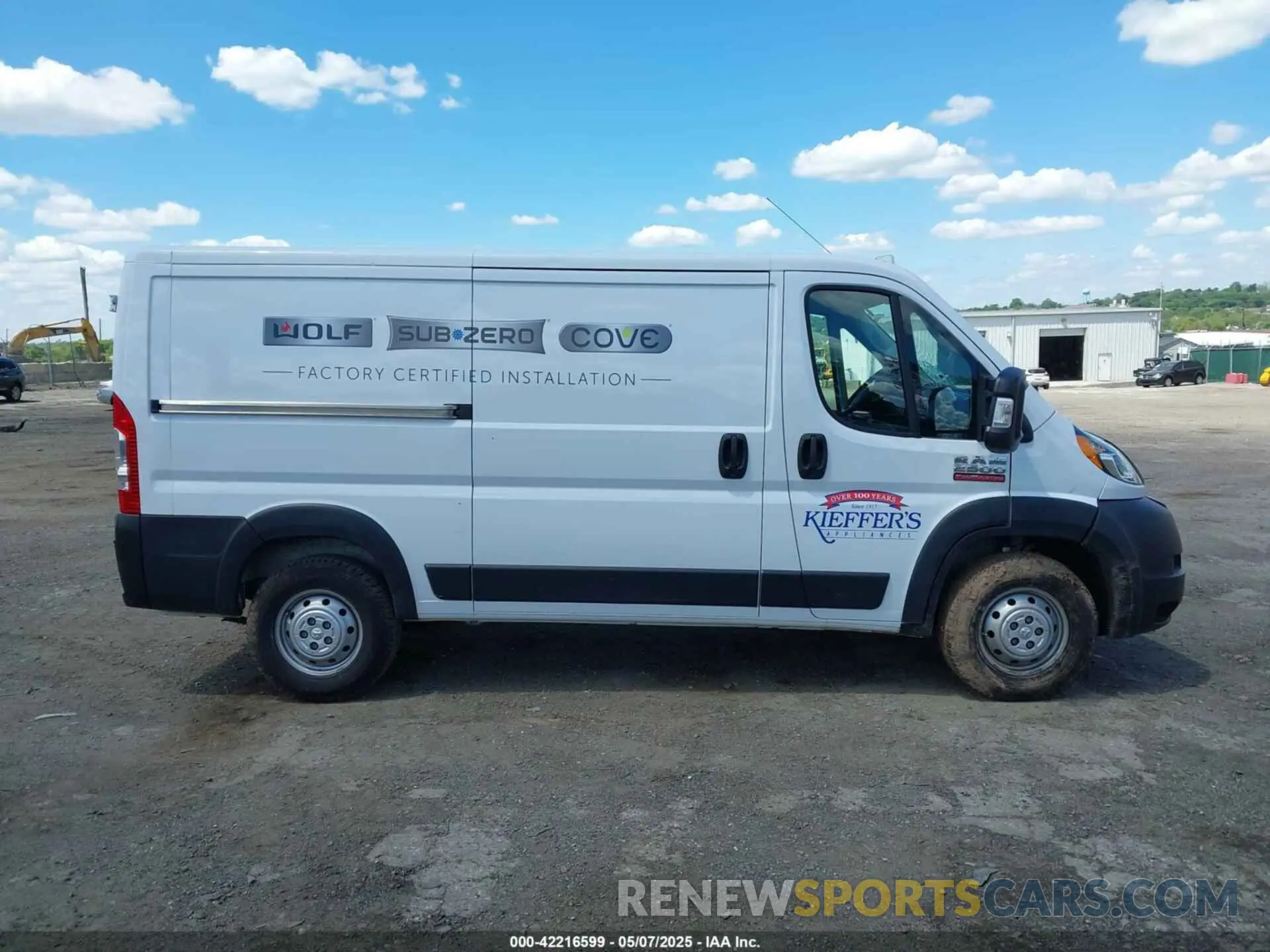 13 fotografías del automóvil dañado 3C6LRVVG4ME529686 RAM PROMASTER 2500 2021