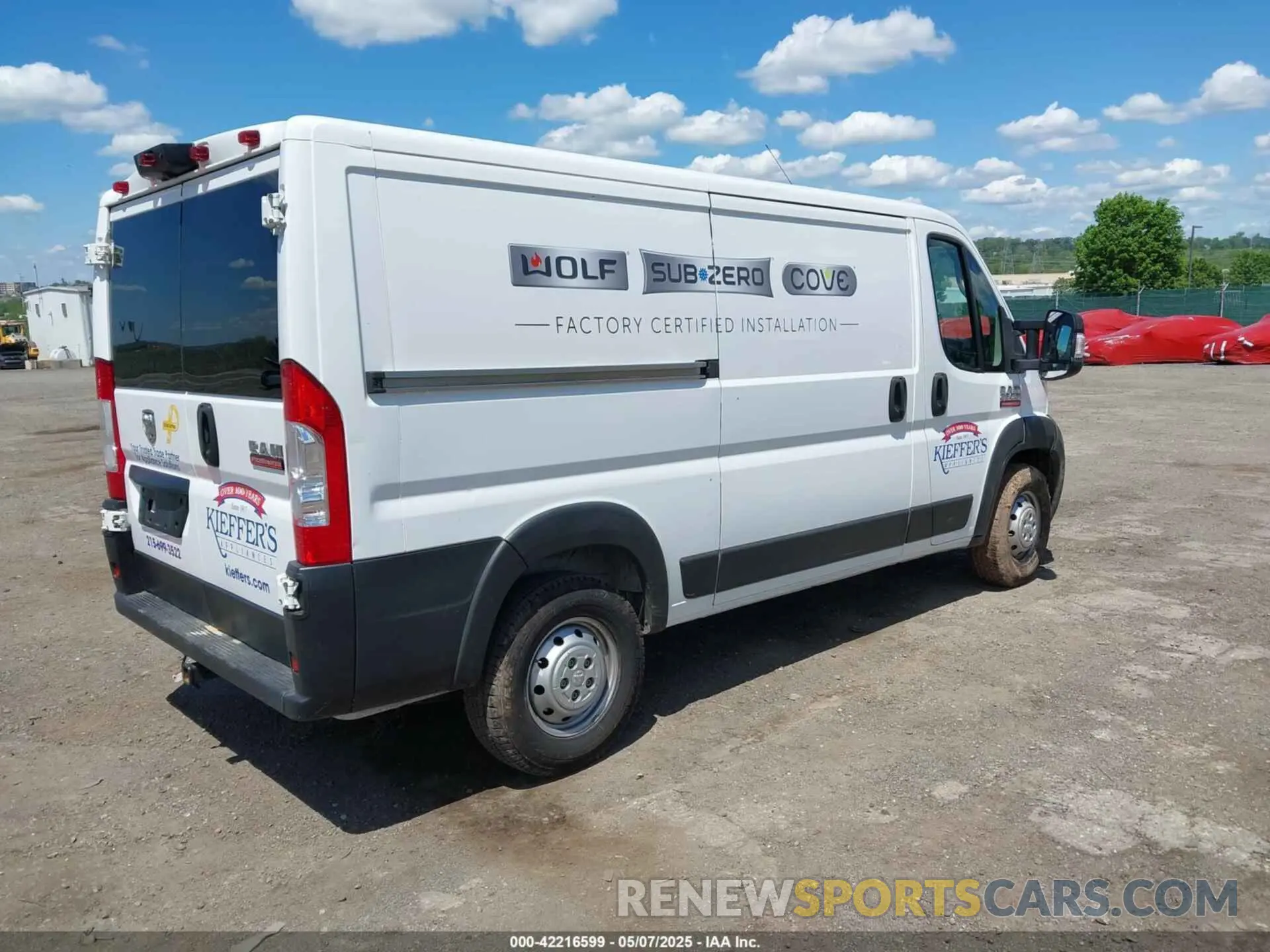 4 fotografías del automóvil dañado 3C6LRVVG4ME529686 RAM PROMASTER 2500 2021