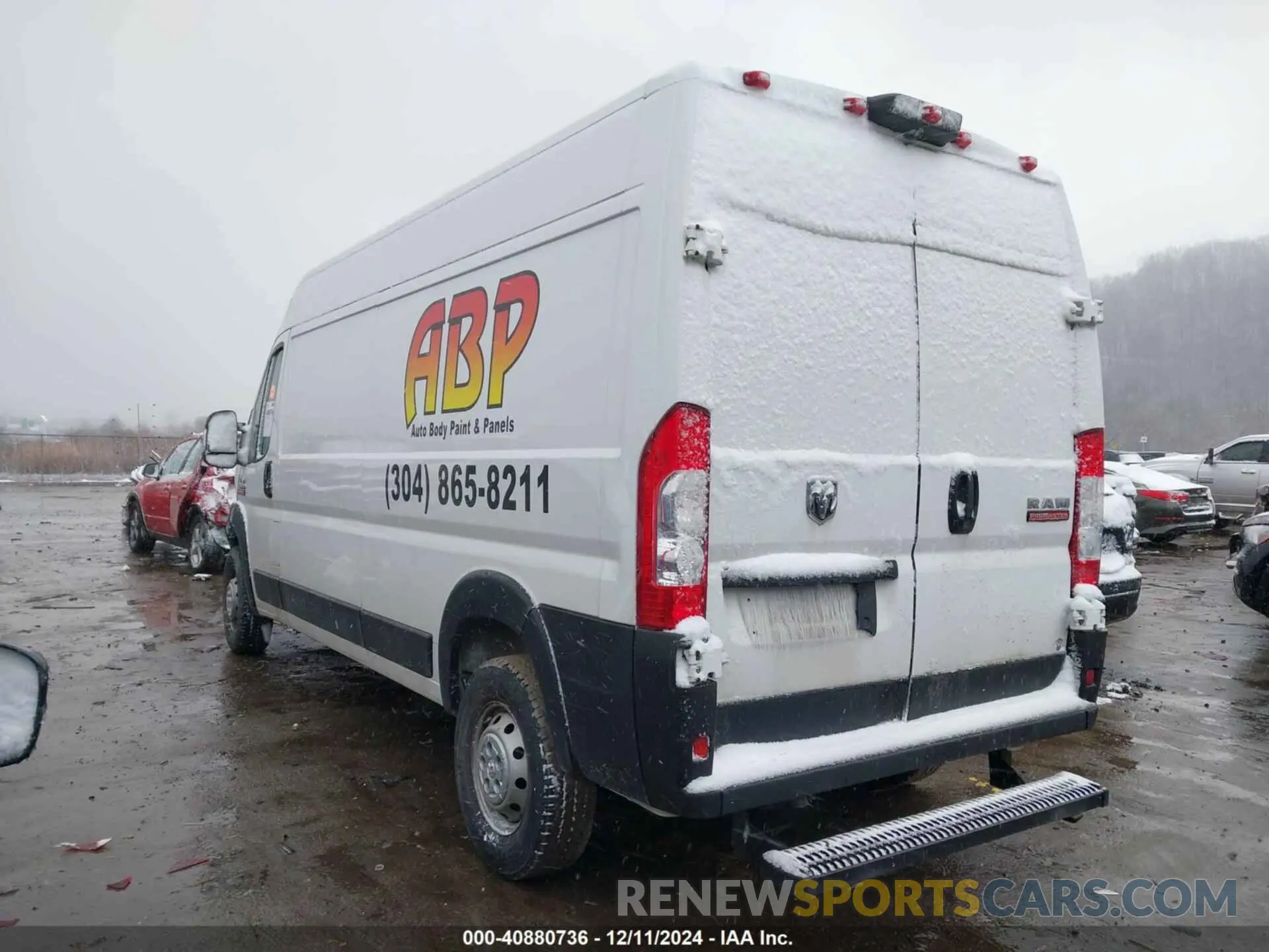 3 fotografías del automóvil dañado 3C6LRVDG4NE122244 RAM PROMASTER 2500 2022