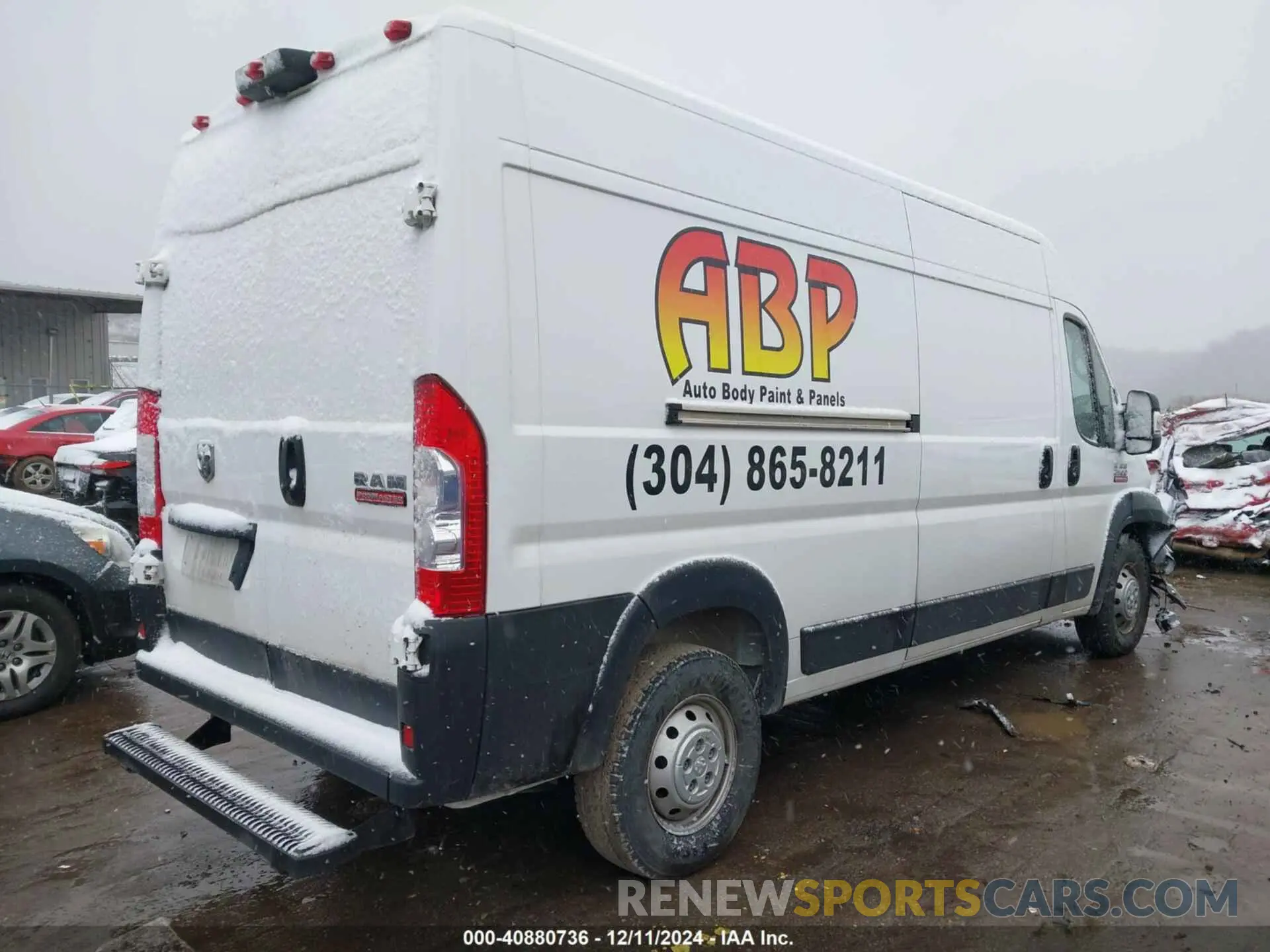4 fotografías del automóvil dañado 3C6LRVDG4NE122244 RAM PROMASTER 2500 2022