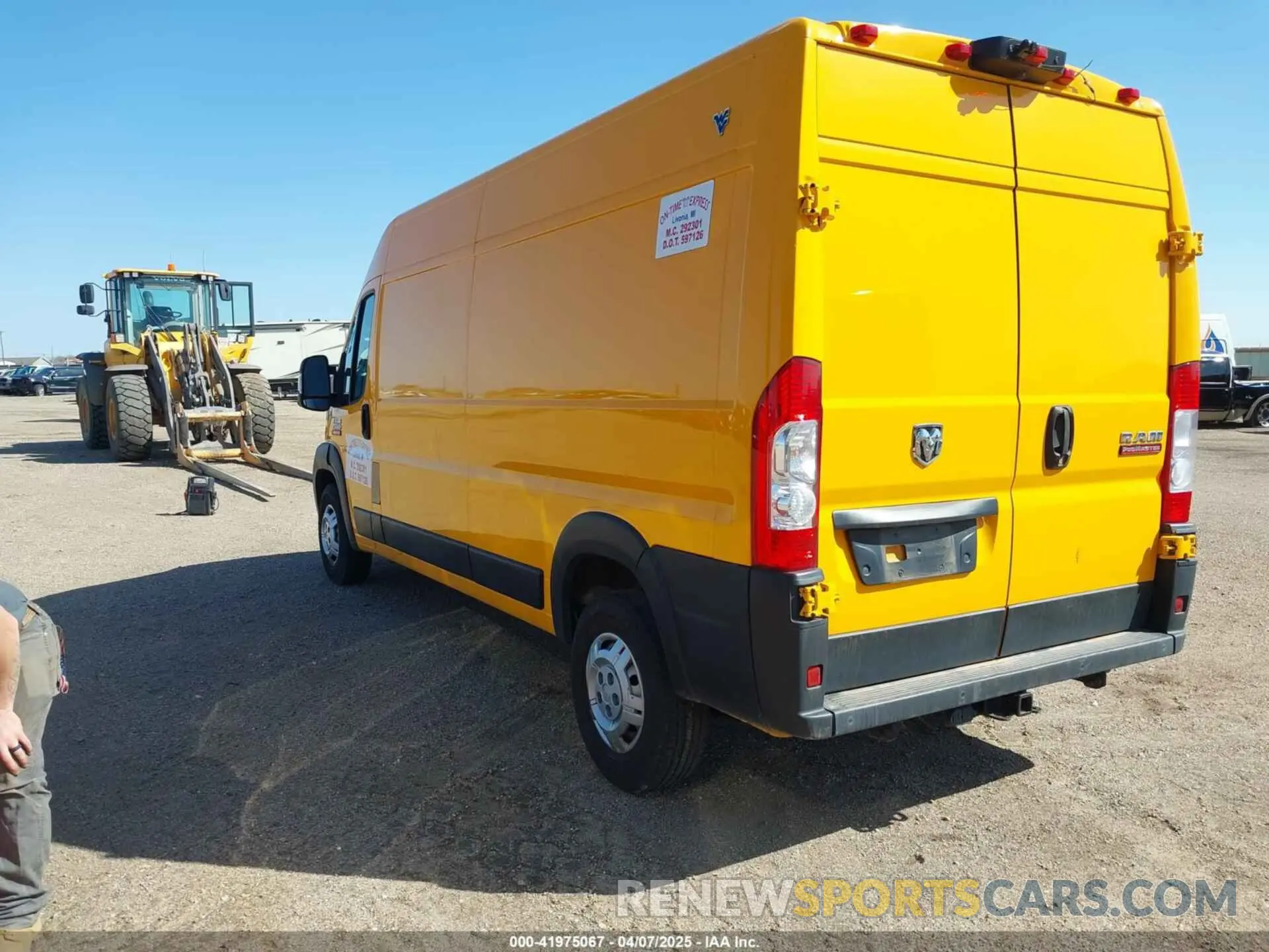 3 fotografías del automóvil dañado 3C6LRVDG5NE118428 RAM PROMASTER 2500 2022