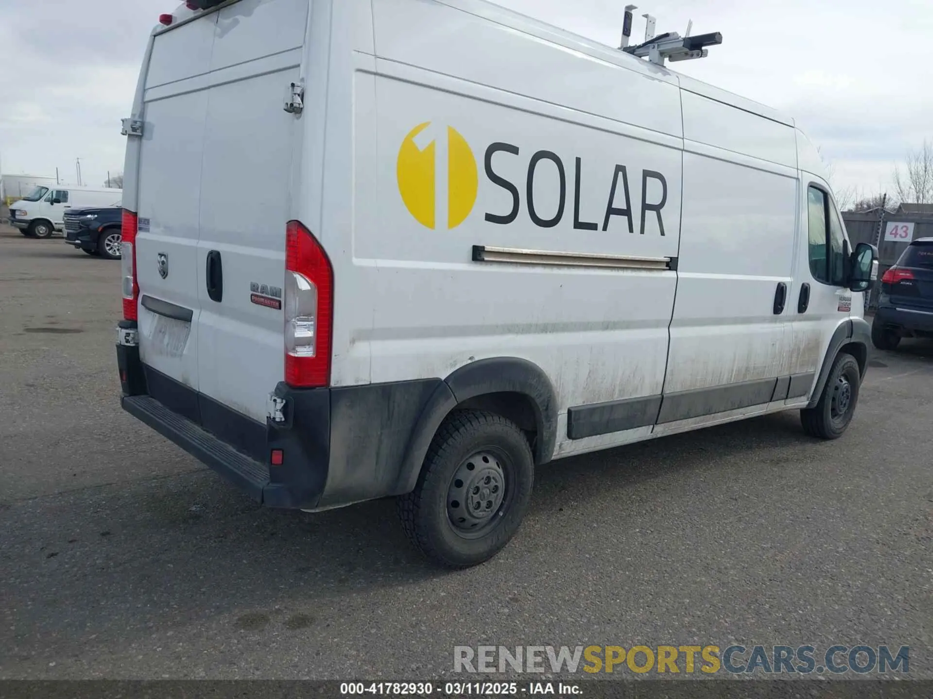 4 fotografías del automóvil dañado 3C6LRVDG8NE123557 RAM PROMASTER 2500 2022