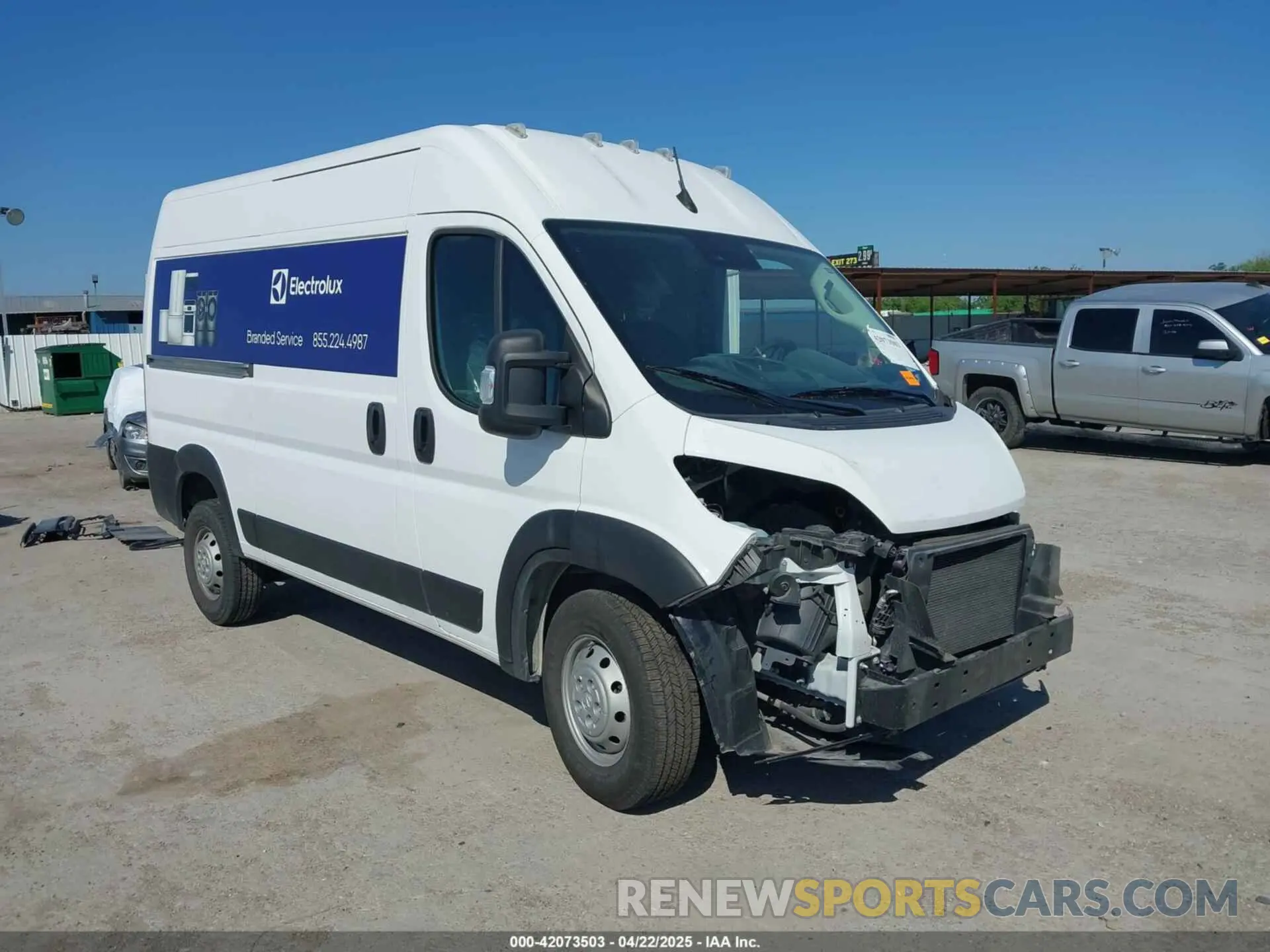 1 fotografías del automóvil dañado 3C6LRVCG3PE518637 RAM PROMASTER 2500 2023