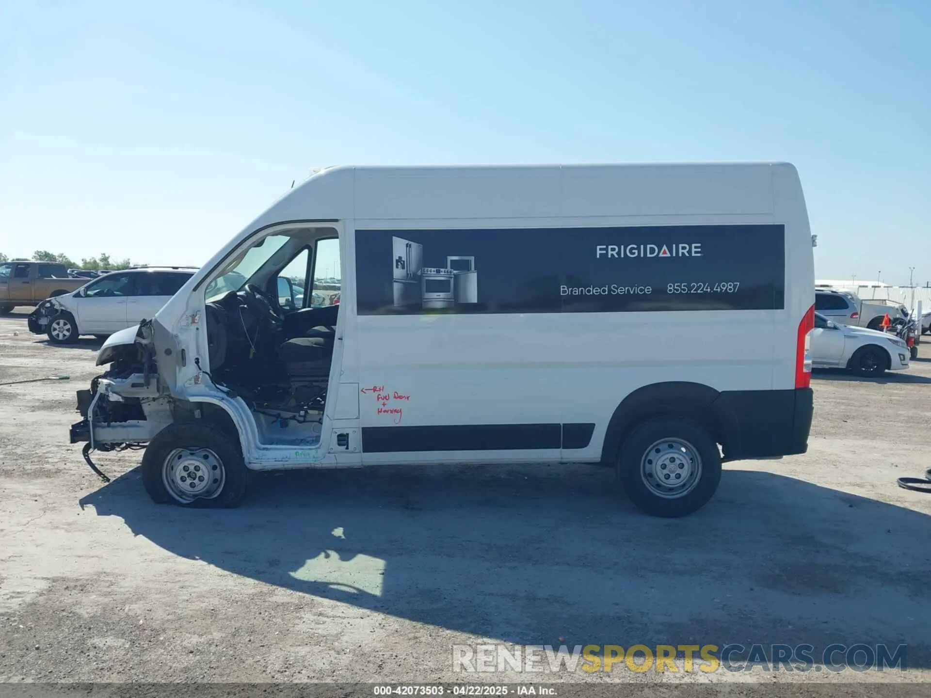 15 fotografías del automóvil dañado 3C6LRVCG3PE518637 RAM PROMASTER 2500 2023