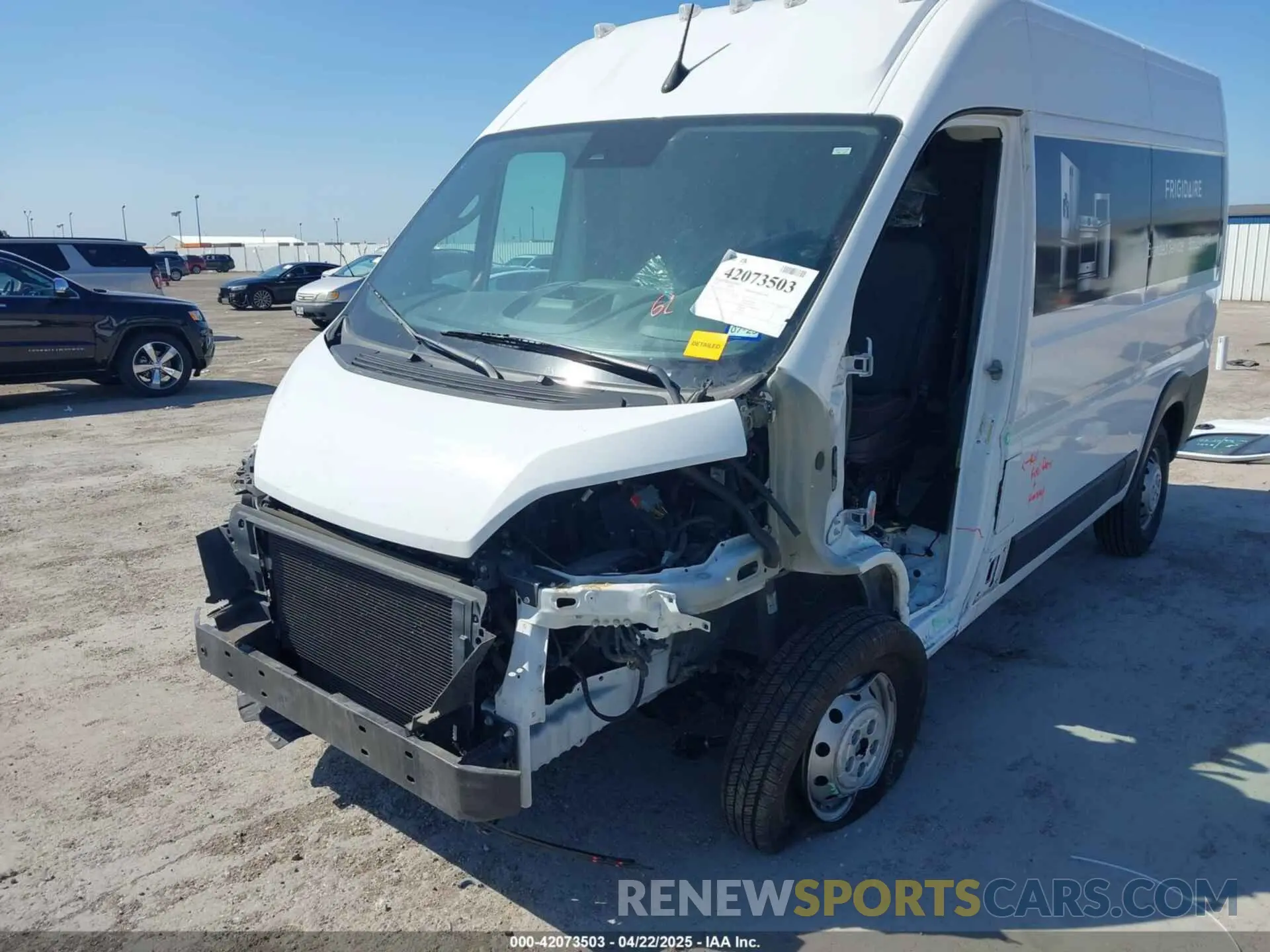 6 fotografías del automóvil dañado 3C6LRVCG3PE518637 RAM PROMASTER 2500 2023