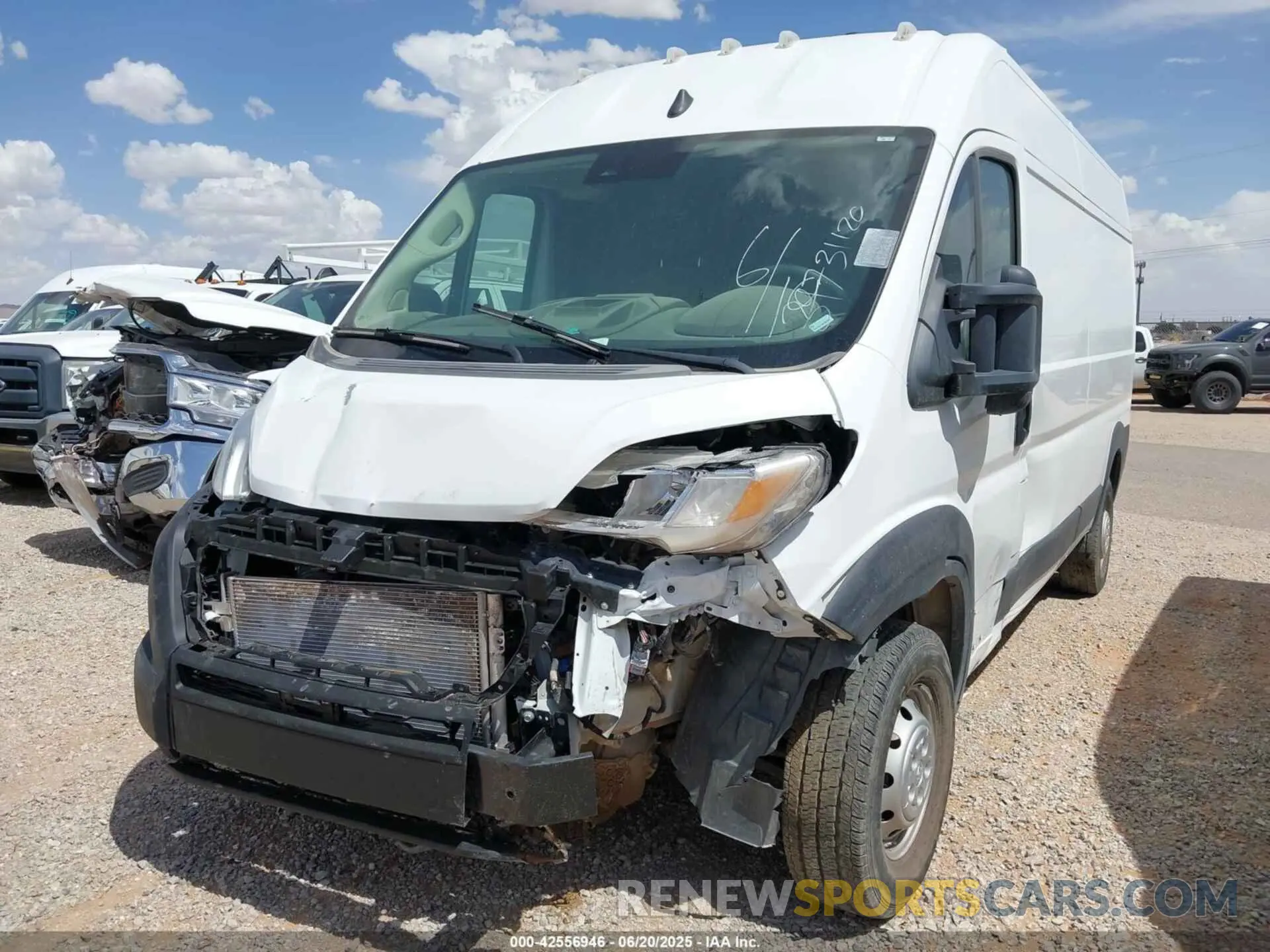 6 fotografías del automóvil dañado 3C6LRVDG2PE588385 RAM PROMASTER 2500 2023