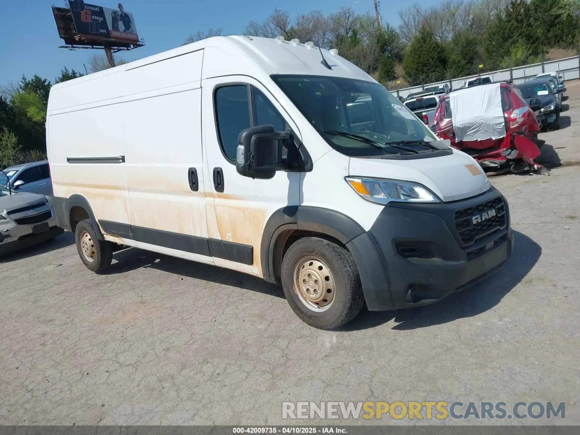 1 fotografías del automóvil dañado 3C6LRVDG3PE582496 RAM PROMASTER 2500 2023